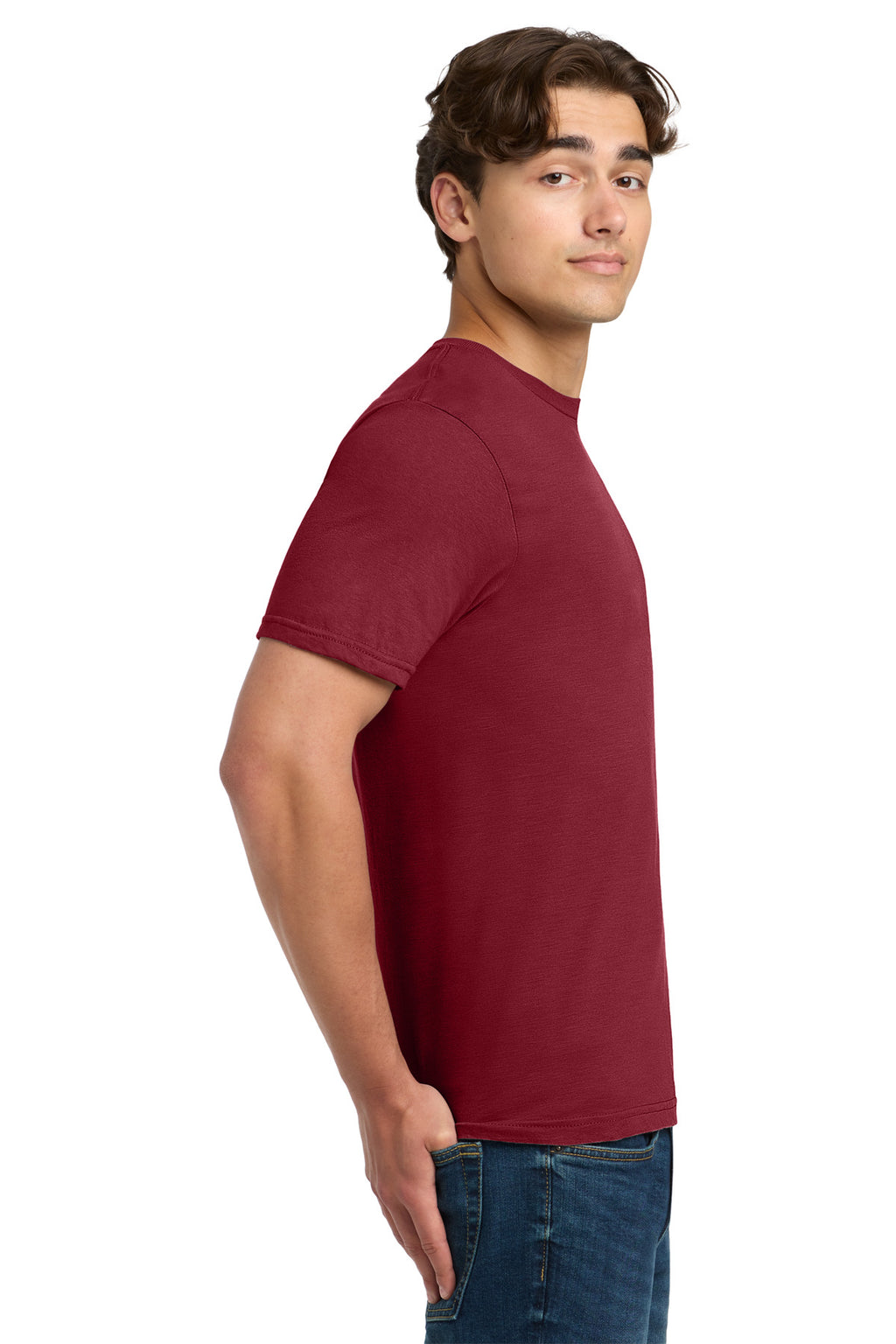 Gildan Softstyle T-Shirt. 64000 - Cardinal - side