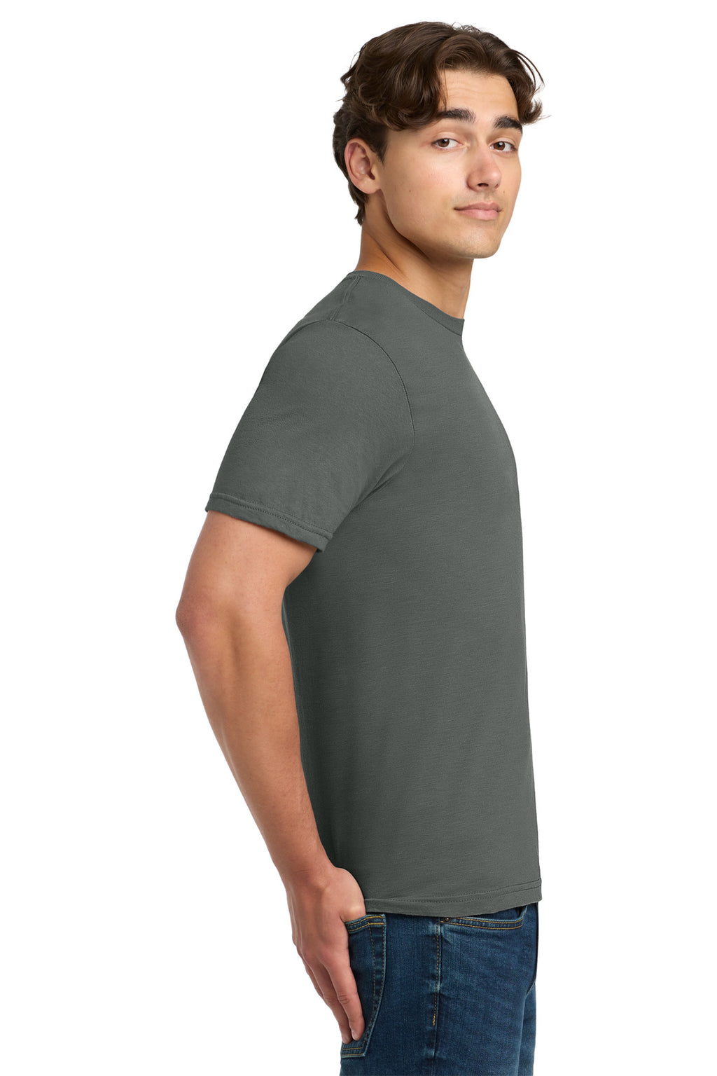 Gildan Softstyle T-Shirt. 64000 - Charcoal - side