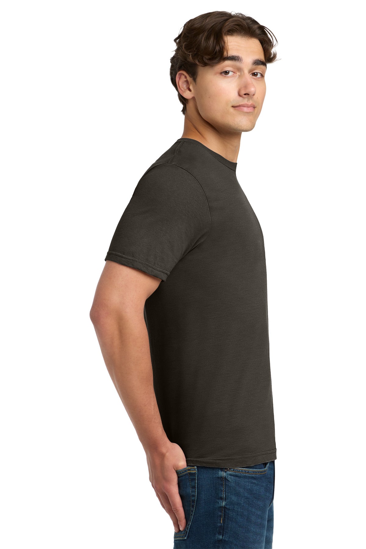 Gildan Softstyle T-Shirt. 64000 - Dark Chocolate - side