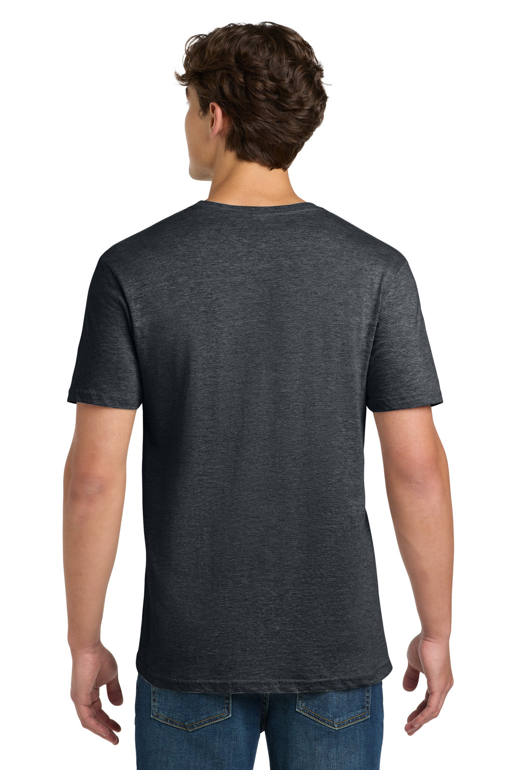 Gildan Softstyle T-Shirt. 64000 - Dark Heather - back