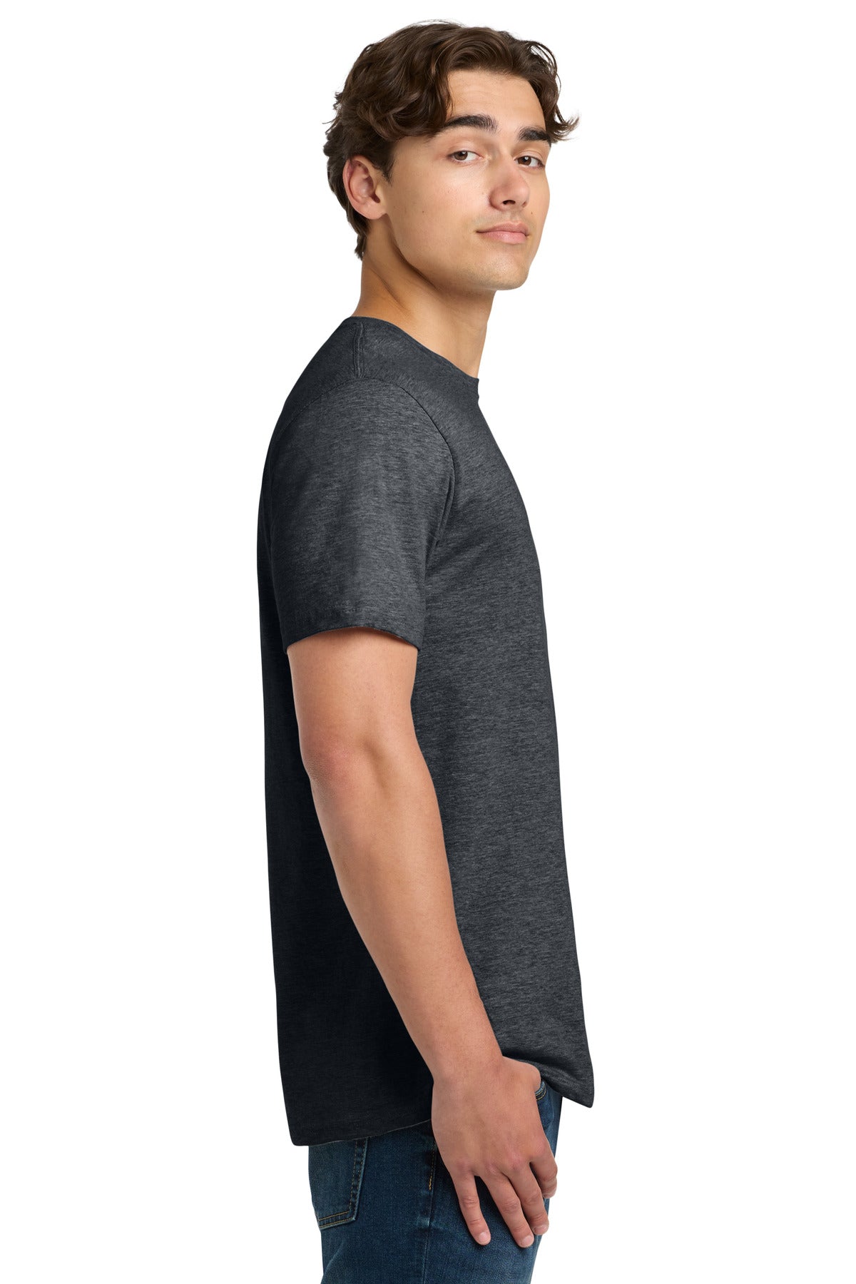 Gildan Softstyle T-Shirt. 64000 - Dark Heather - side