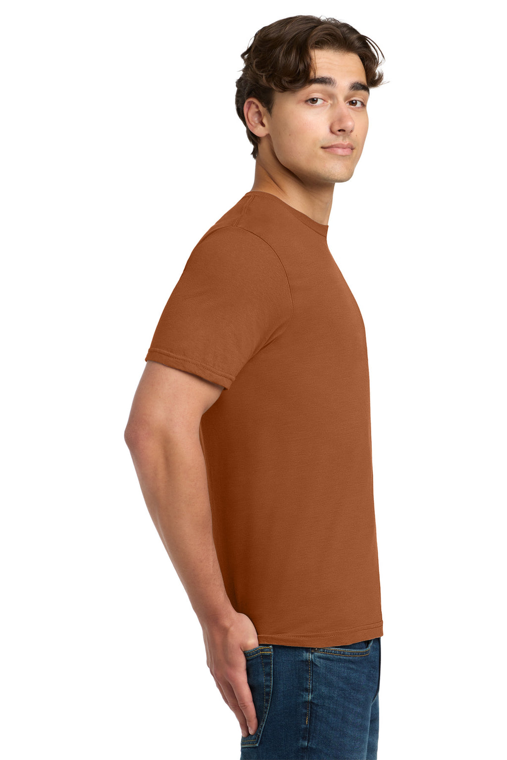 Gildan Softstyle T-Shirt. 64000 - Fan T. Orange - side