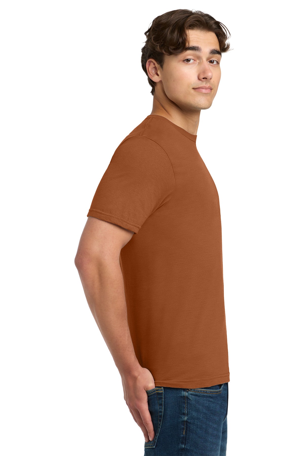 Gildan Softstyle T-Shirt. 64000 - Fan T. Orange - side