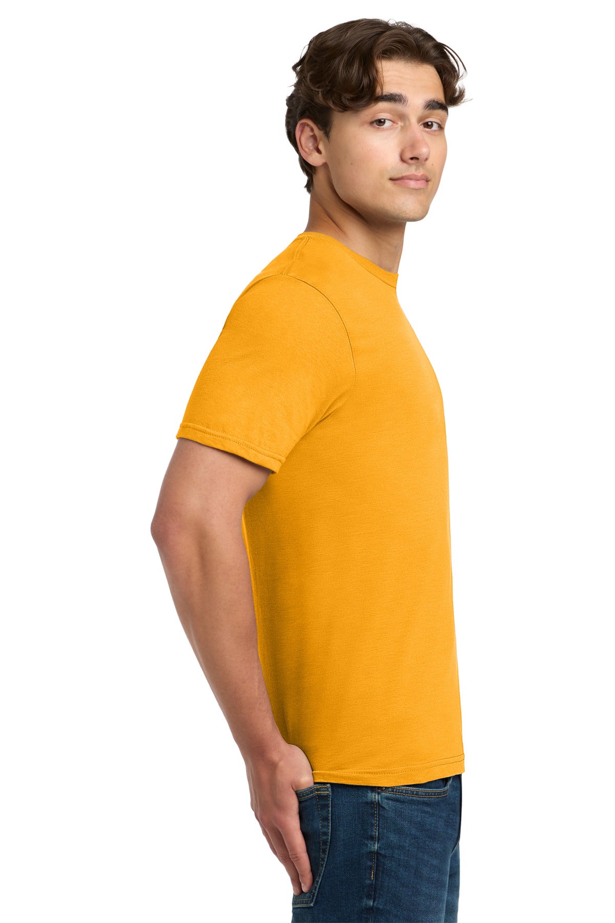 Gildan Softstyle T-Shirt. 64000 - Gold - side