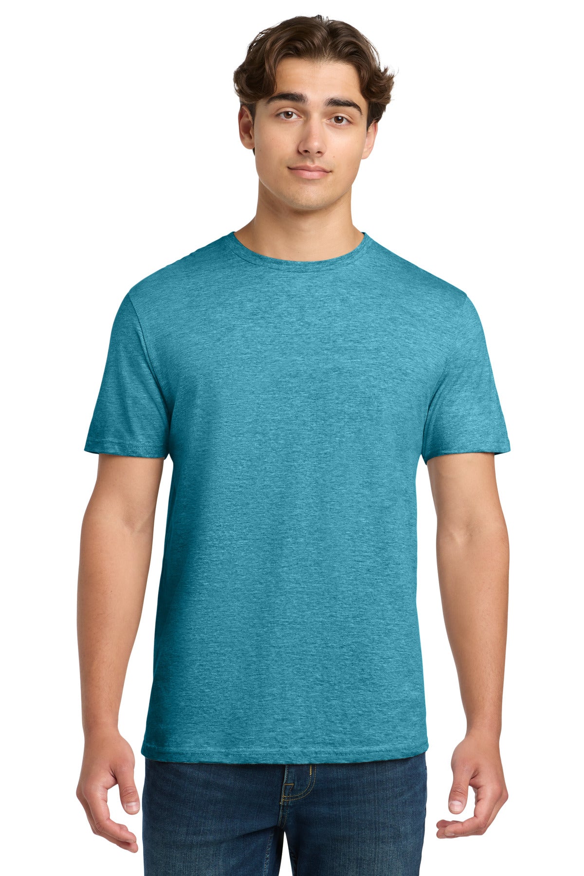 Gildan Softstyle T-Shirt. 64000 - Heather Galapagos Blue - front