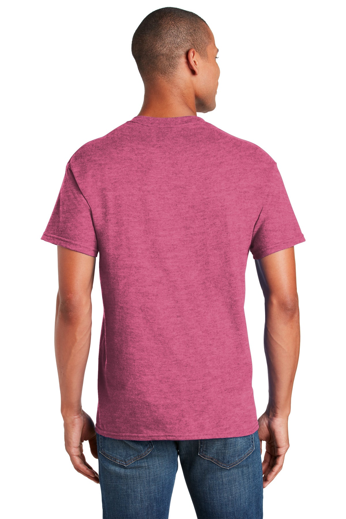 Gildan Softstyle T-Shirt. 64000 - Heather Heliconia - back