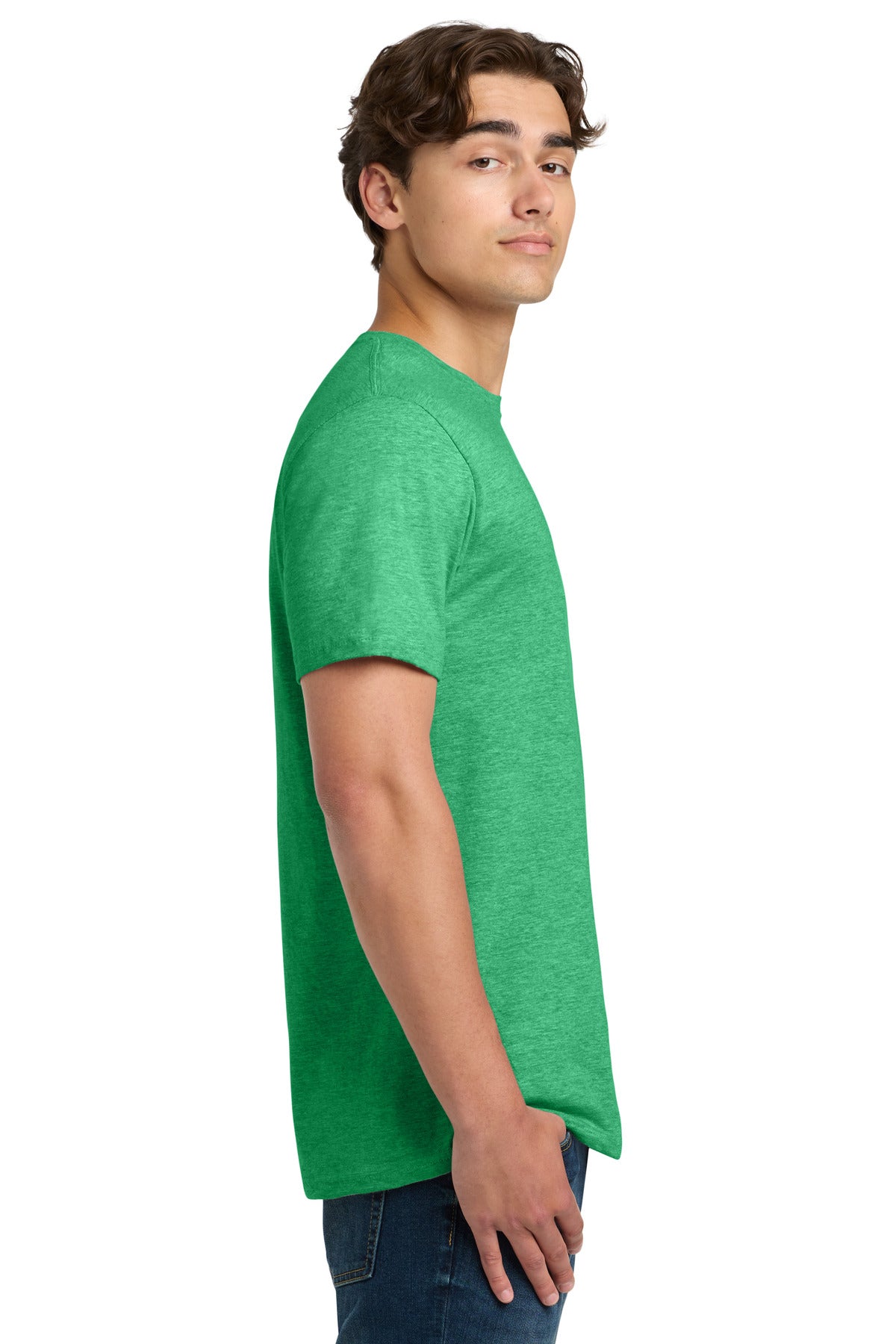 Gildan Softstyle T-Shirt. 64000 - Heather Irish Green - side