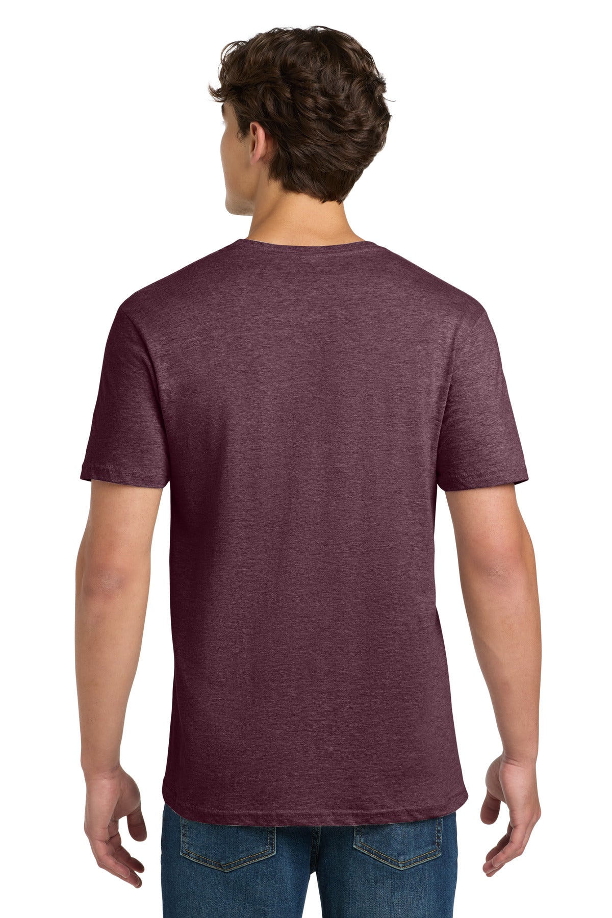 Gildan Softstyle T-Shirt. 64000 - Heather Maroon - back