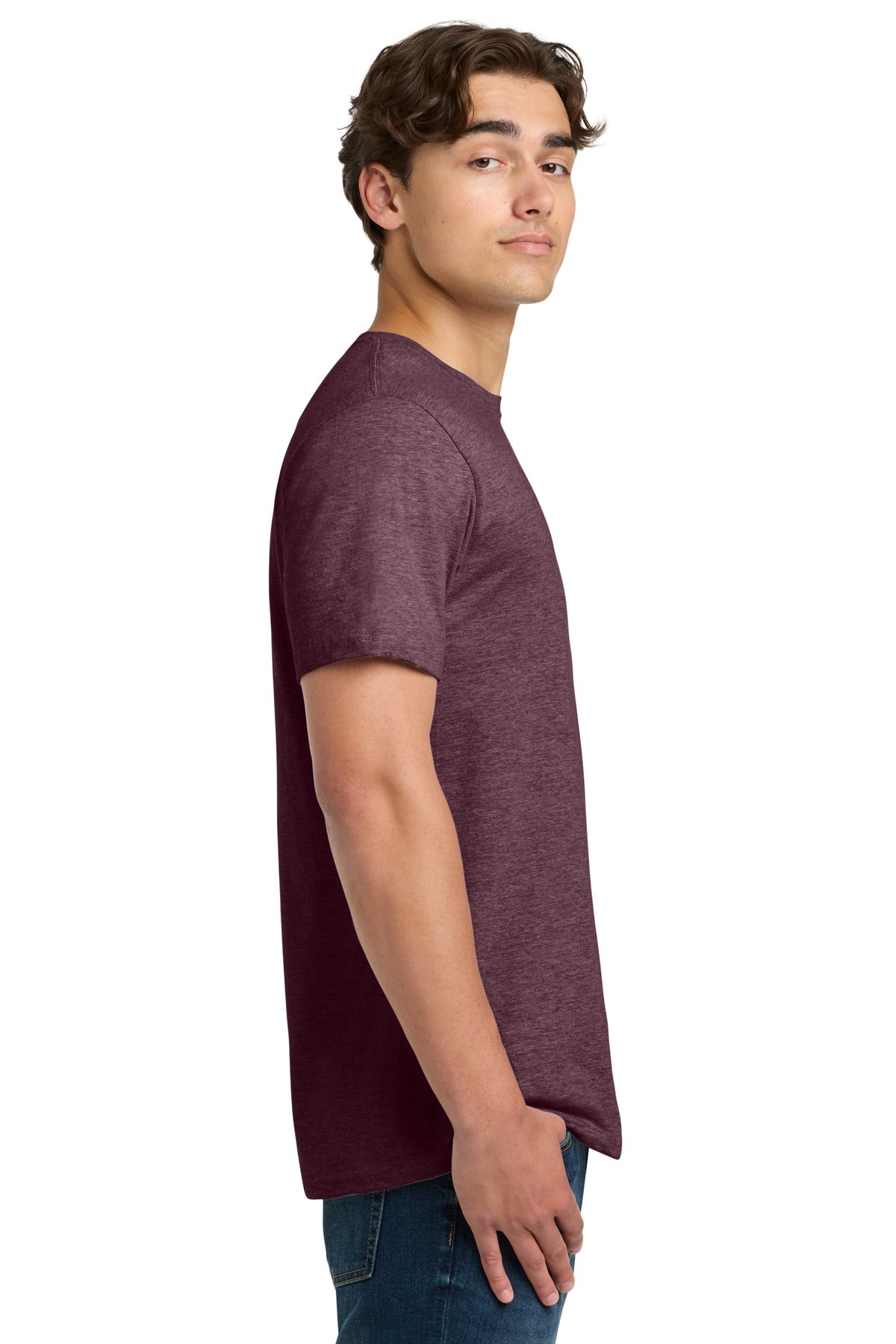 Gildan Softstyle T-Shirt. 64000 - Heather Maroon - side