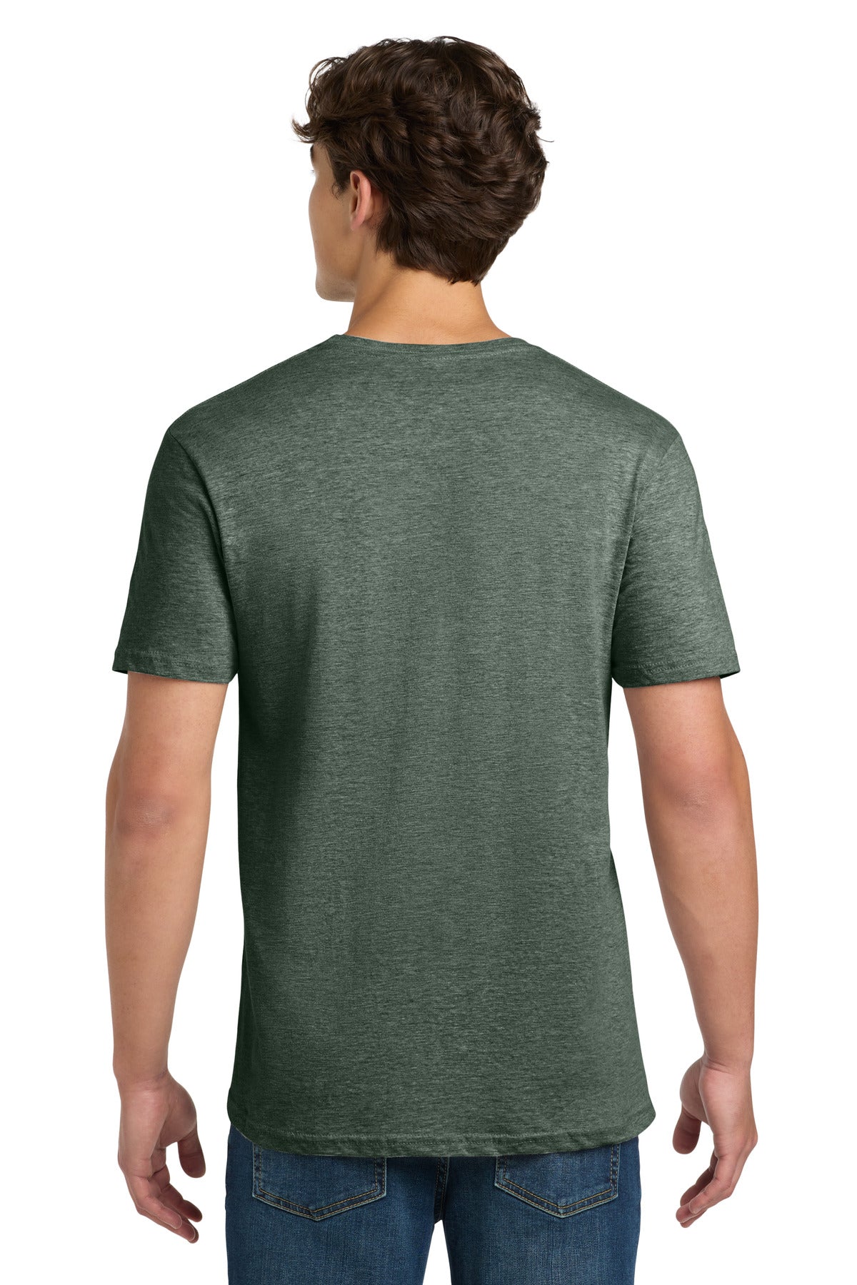Gildan Softstyle T-Shirt. 64000 - Heather Military Green - back
