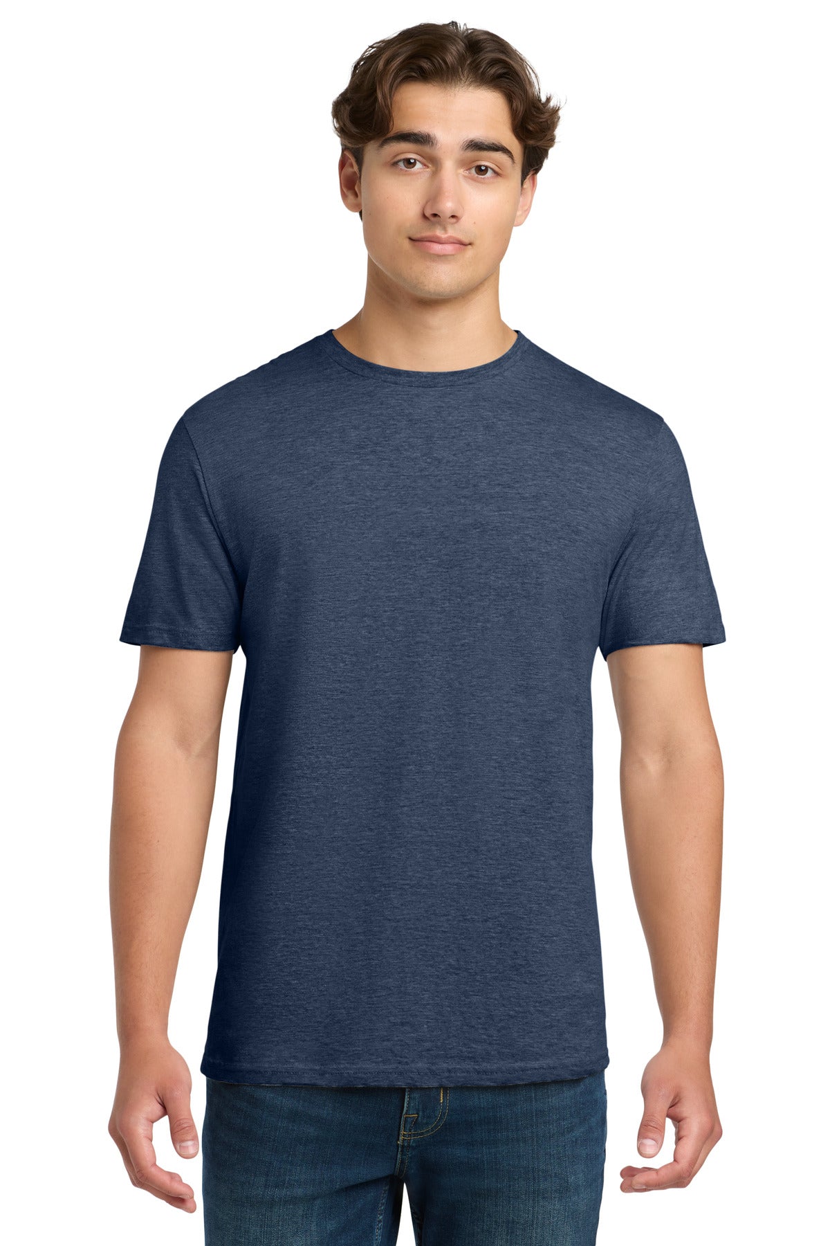 Gildan Softstyle T-Shirt. 64000 - Heather Navy - front