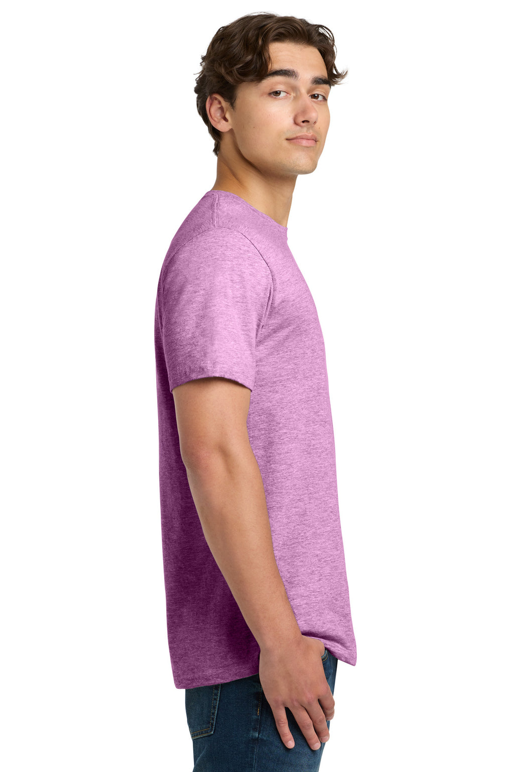 Gildan Softstyle T-Shirt. 64000 - Heather Radiant Orchid - side