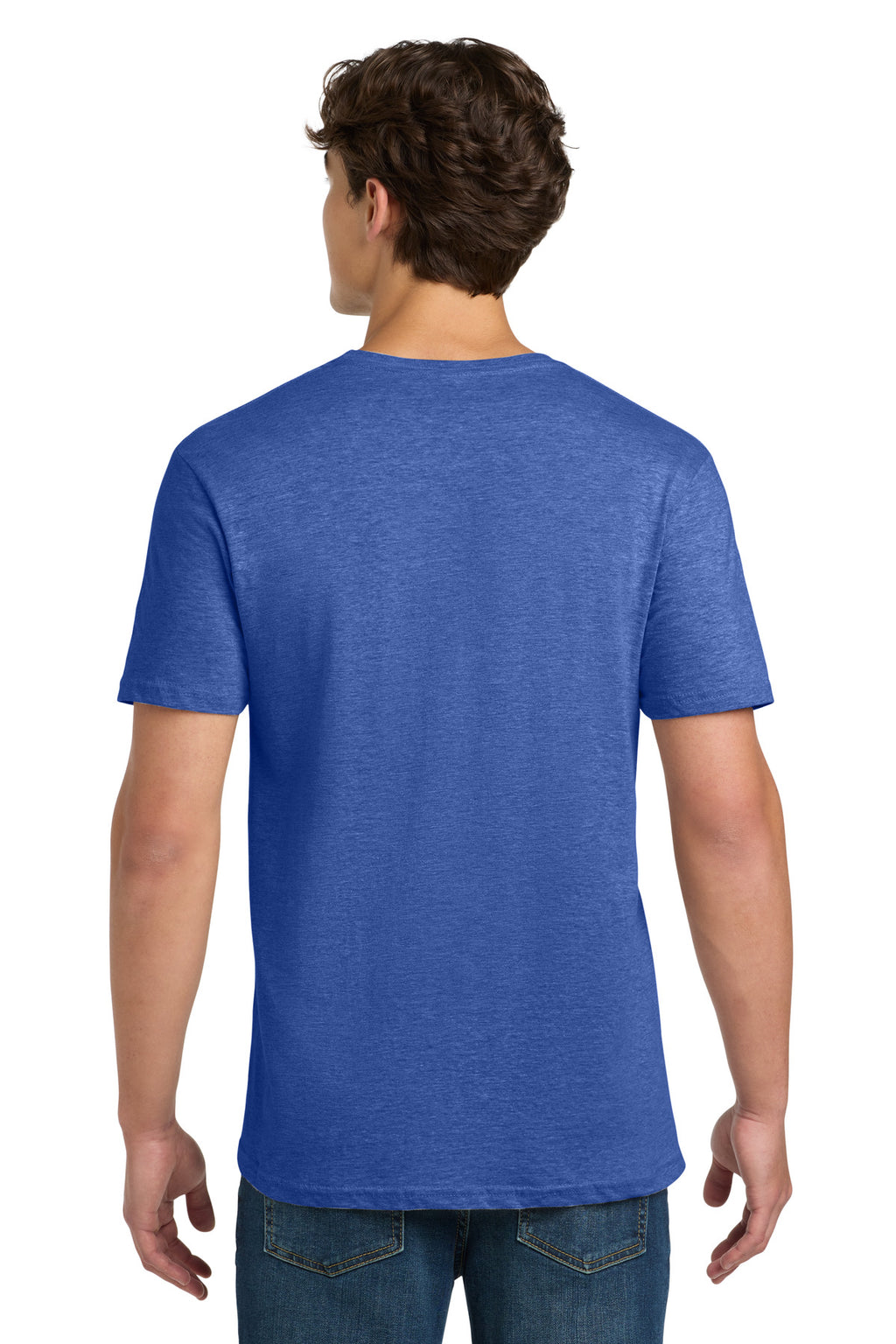 Gildan Softstyle T-Shirt. 64000 - Heather Royal - back