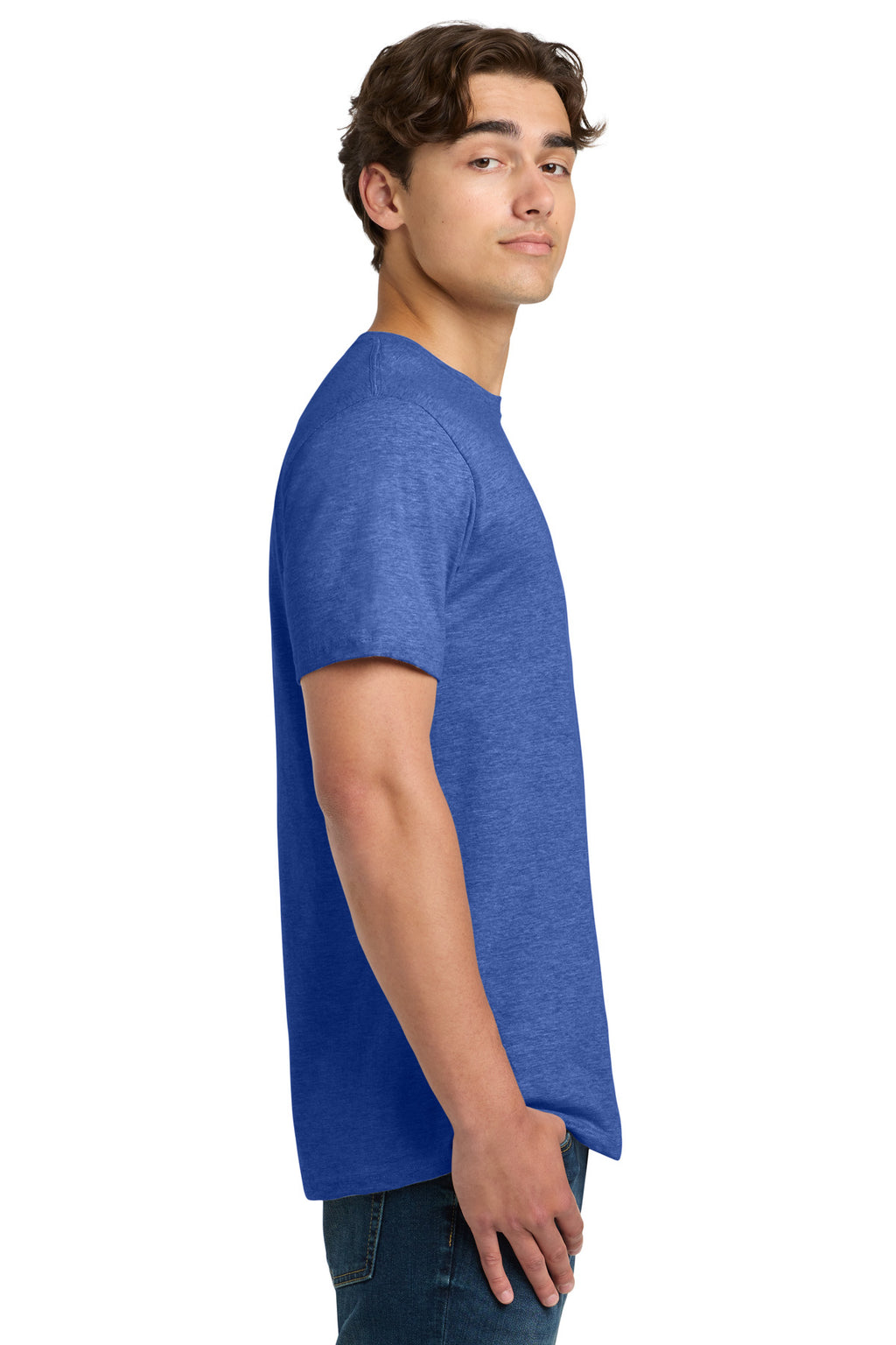 Gildan Softstyle T-Shirt. 64000 - Heather Royal - side