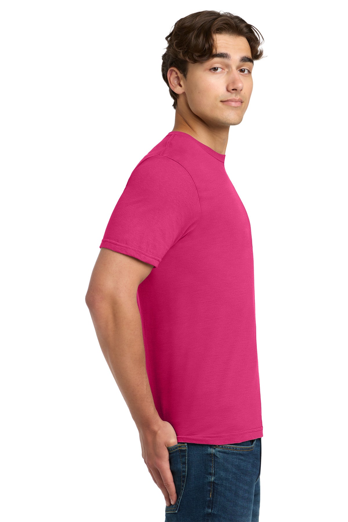 Gildan Softstyle T-Shirt. 64000 - Heliconia - side