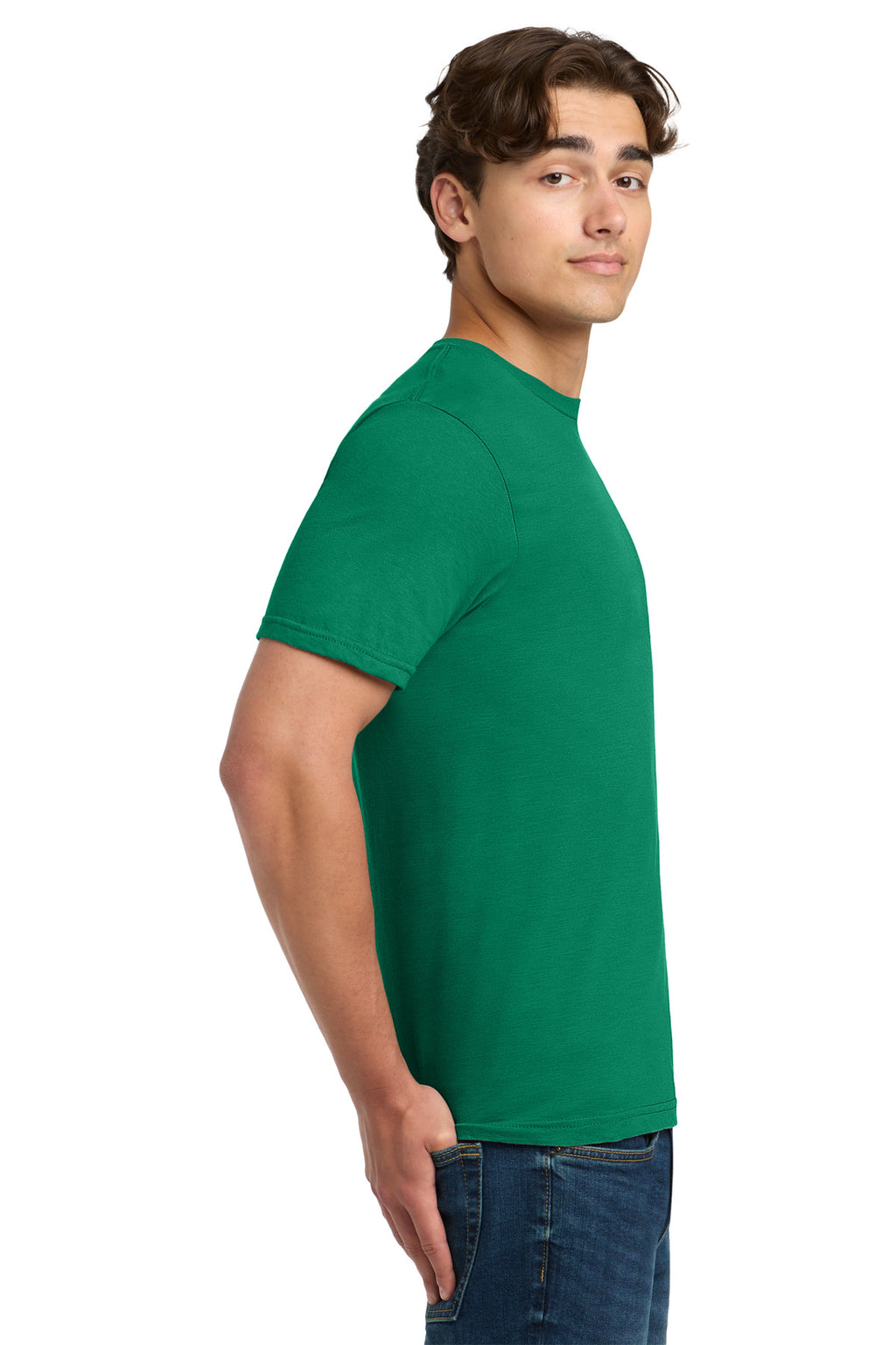 Gildan Softstyle T-Shirt. 64000 - Kelly Green - side