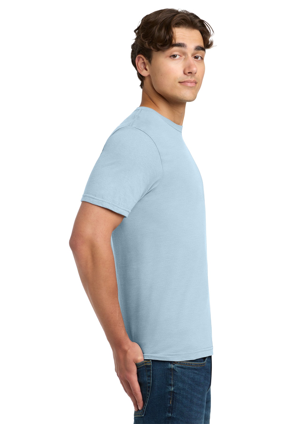 Gildan Softstyle T-Shirt. 64000 - Light Blue - side
