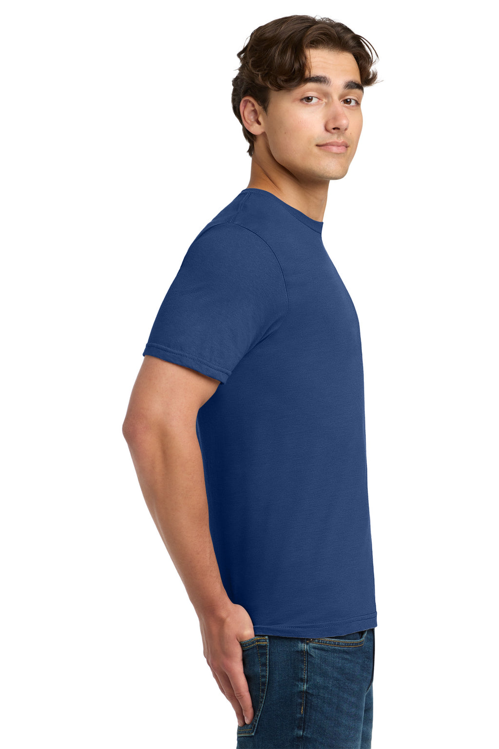 Gildan Softstyle T-Shirt. 64000 - Metro Blue - side