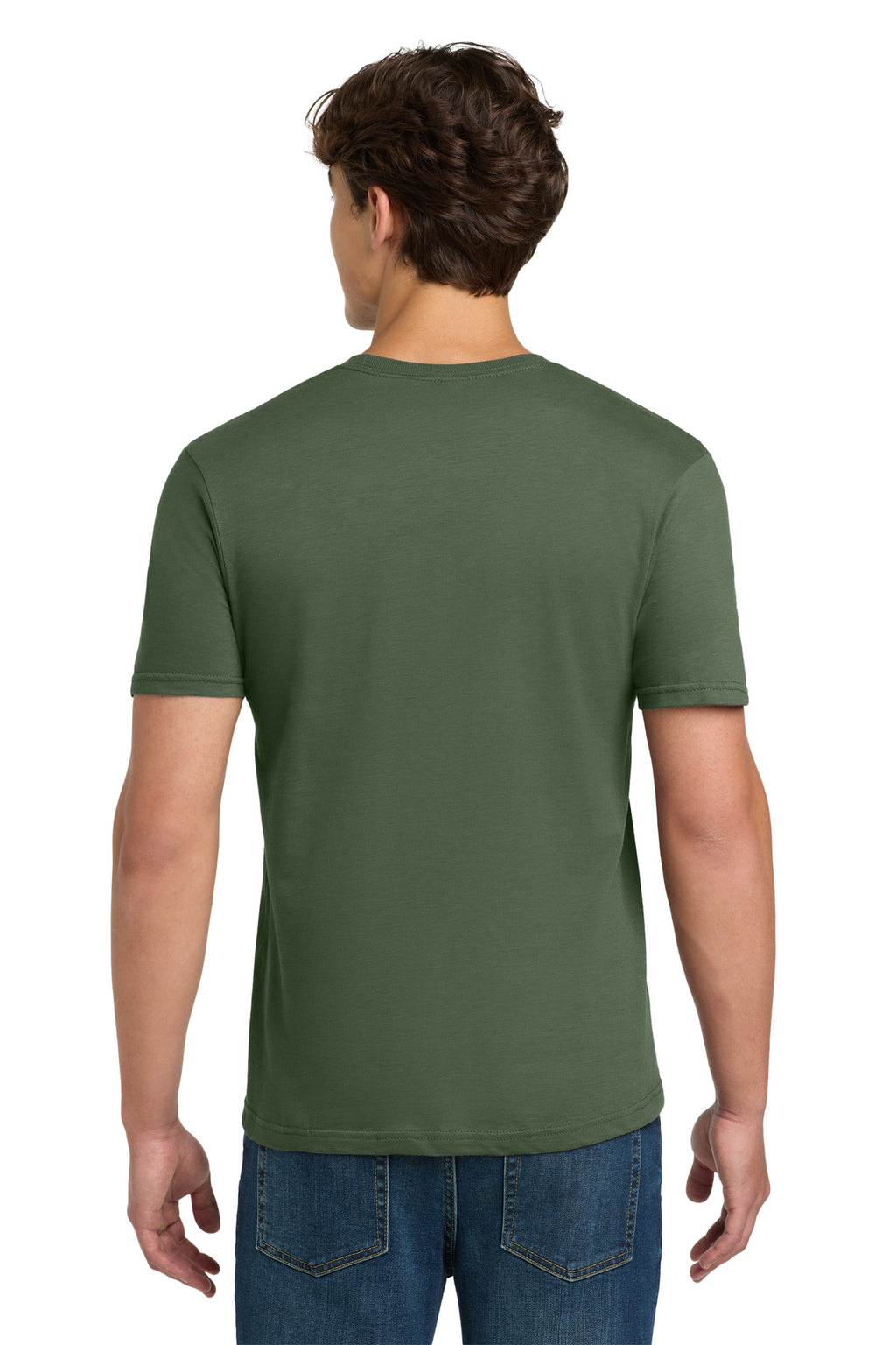 Gildan Softstyle T-Shirt. 64000 - Military Green - back