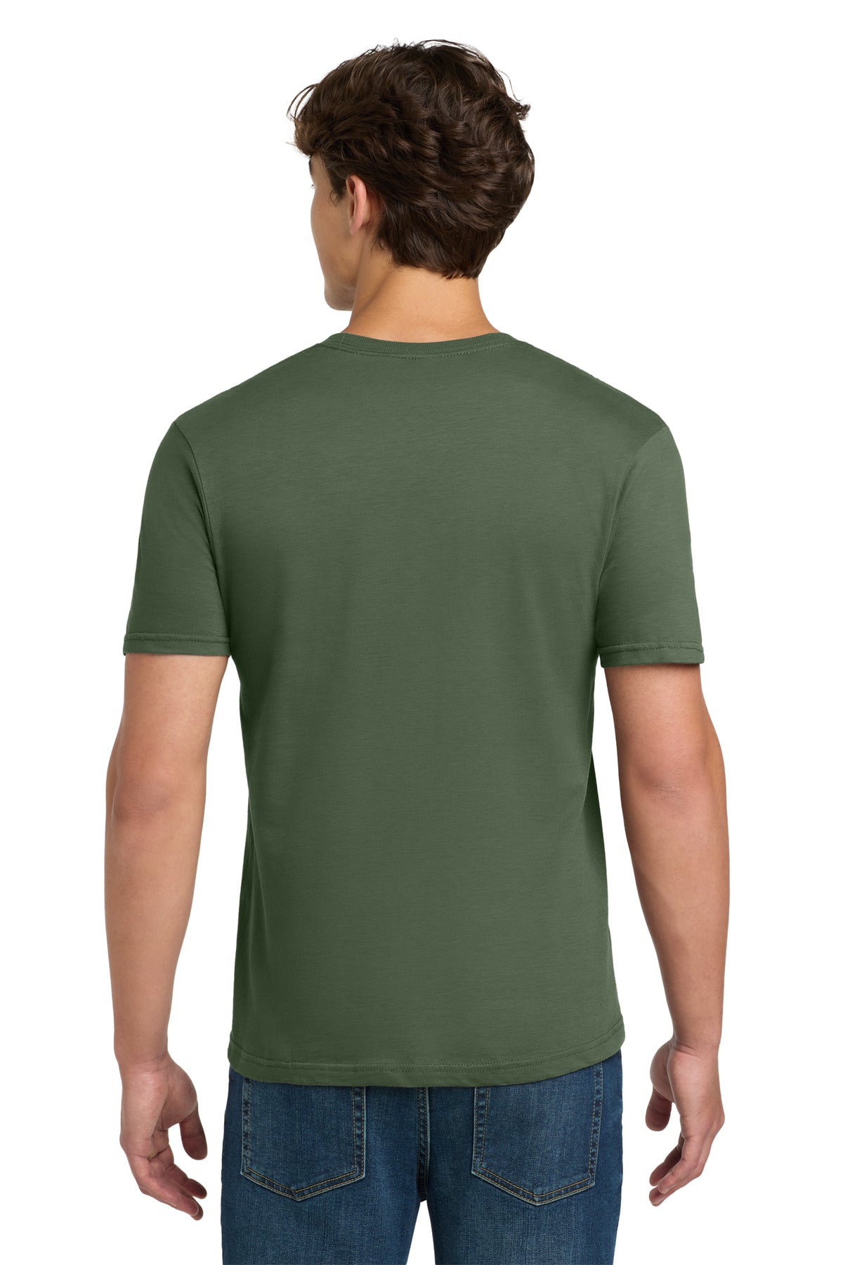 Gildan Softstyle T-Shirt. 64000 - Military Green - back