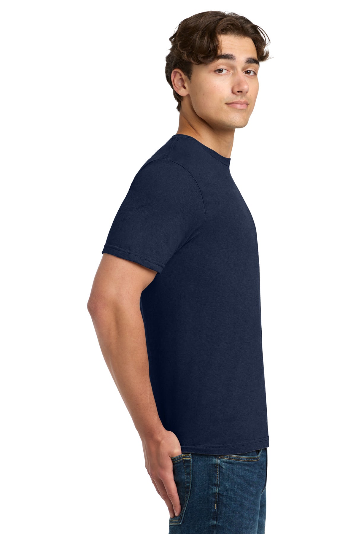 Gildan Softstyle T-Shirt. 64000 - Navy - side
