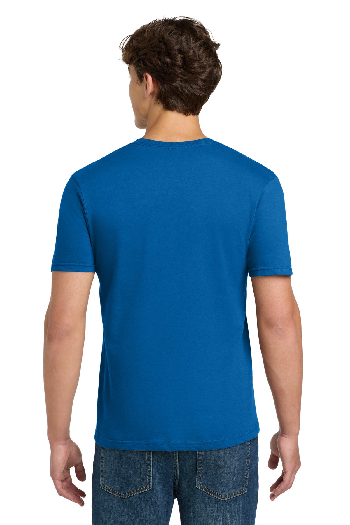 Gildan Softstyle T-Shirt. 64000 - Neon Blue - back