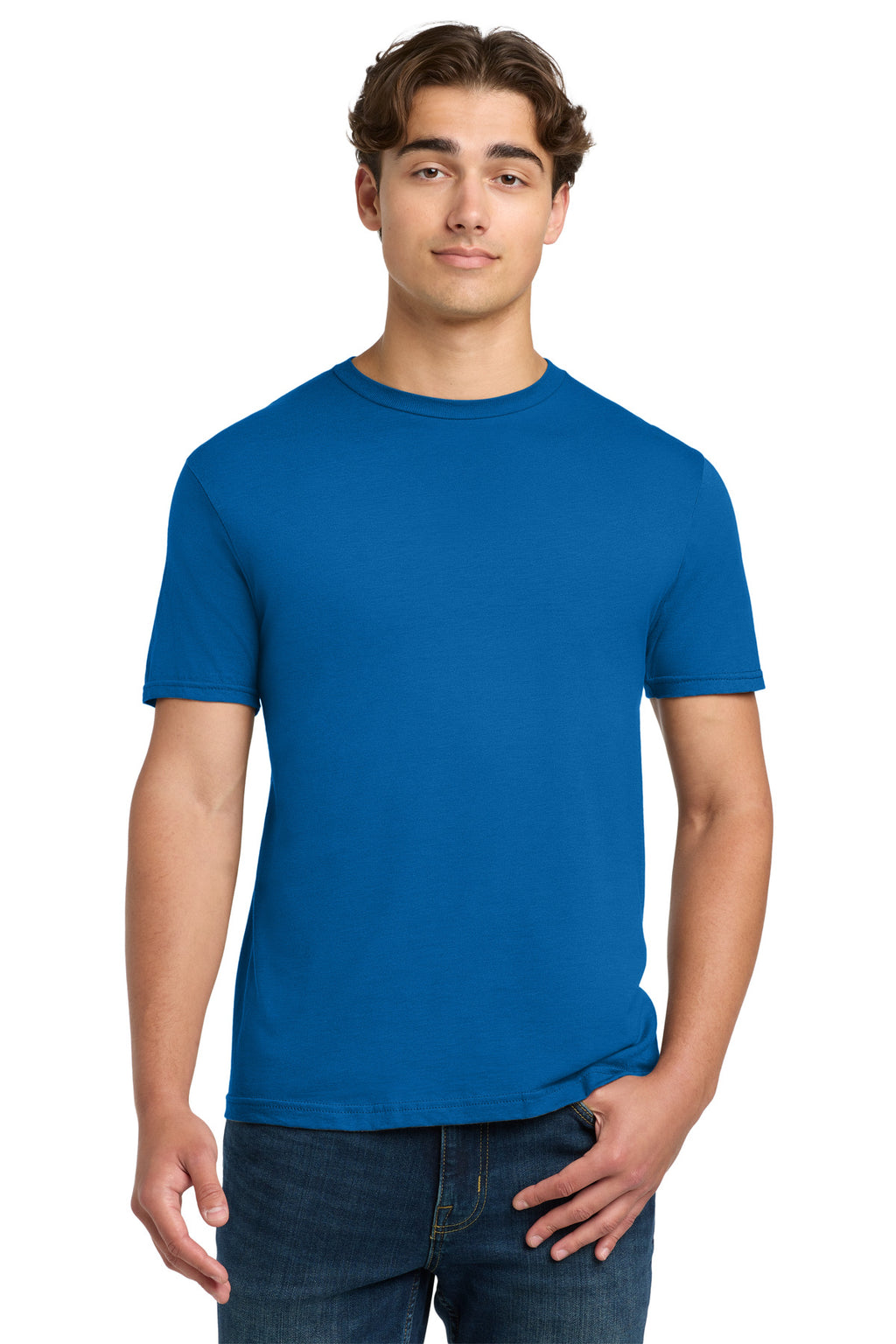 Gildan Softstyle T-Shirt. 64000 - Neon Blue - front