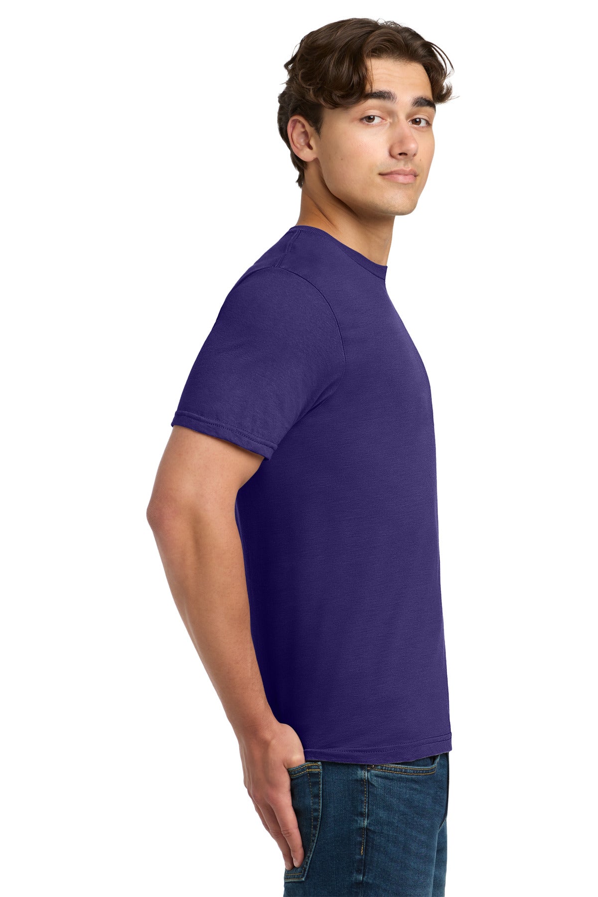 Gildan Softstyle T-Shirt. 64000 - Purple - side