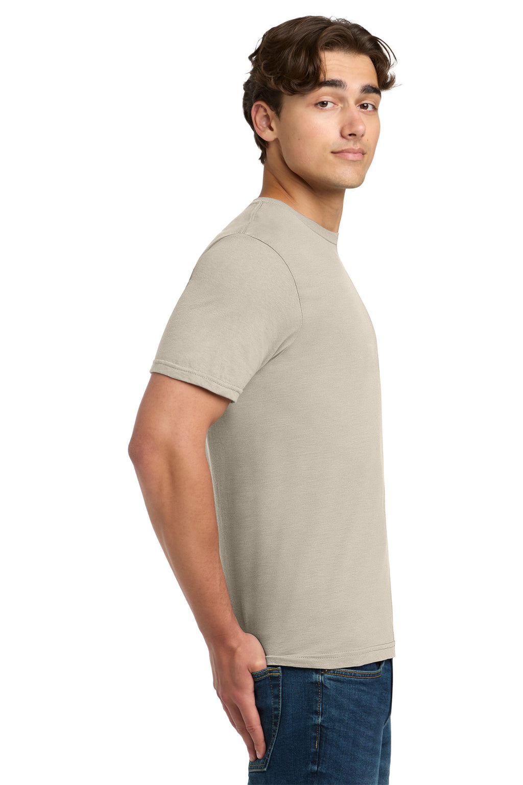 Gildan Softstyle T-Shirt. 64000 - Sand - side