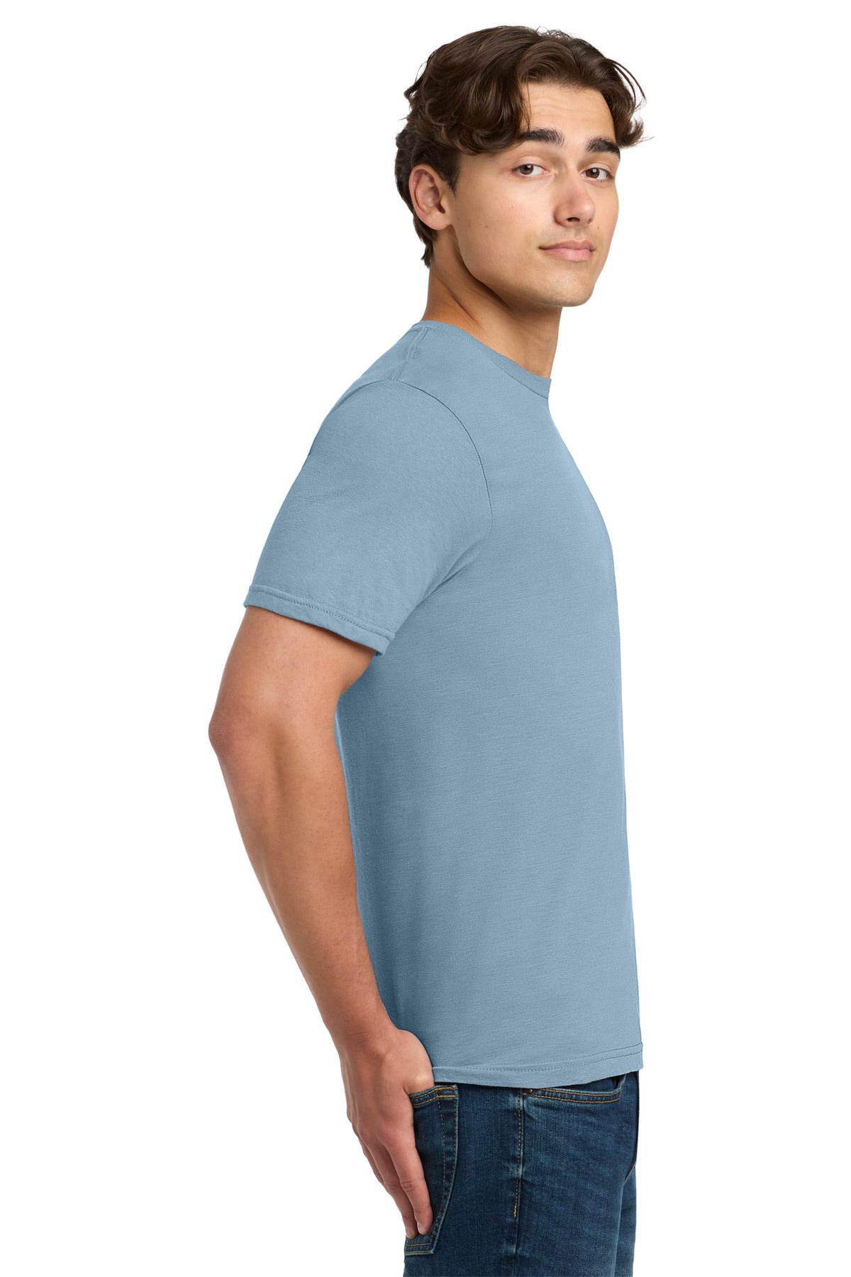 Gildan Softstyle T-Shirt. 64000 - Stone Blue - side