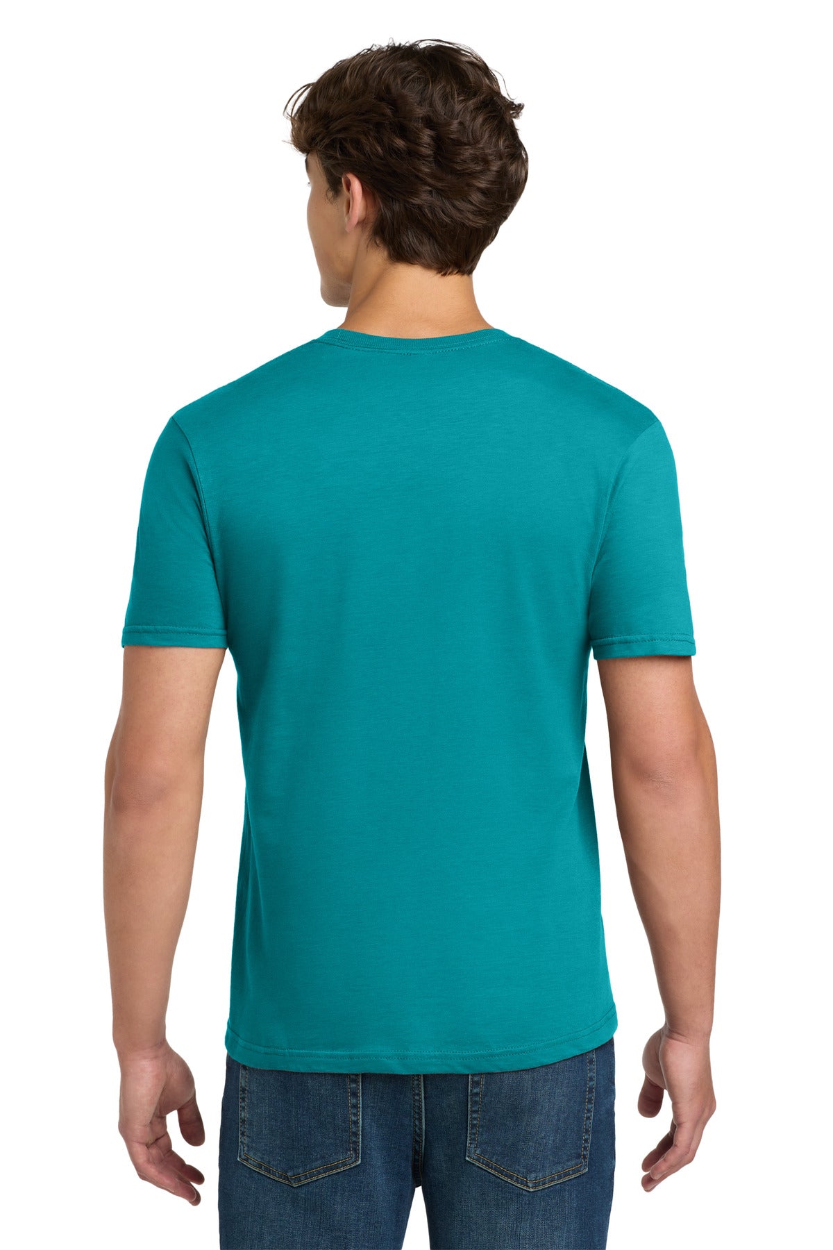 Gildan Softstyle T-Shirt. 64000 - Tropical Blue - back