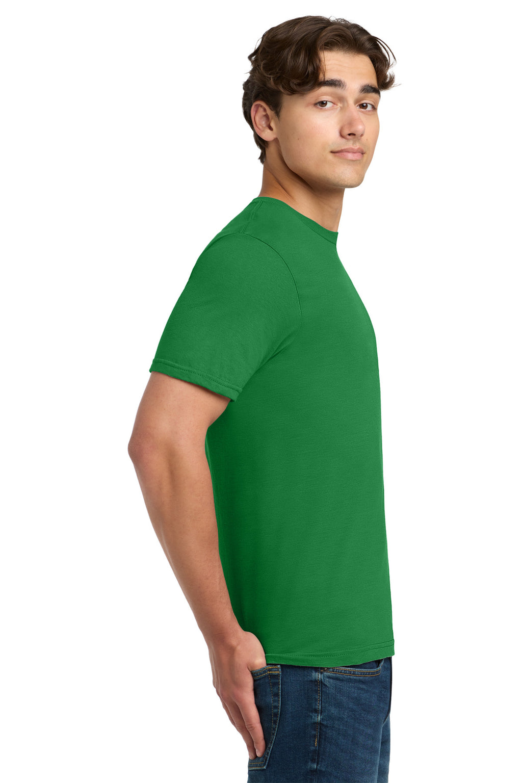 Gildan Softstyle T-Shirt. 64000 - Turf Green - side
