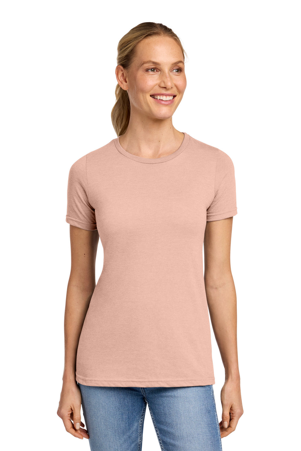 Gildan Softstyle Women's CVC T-Shirt 64001LCVC - Dusty Rose - front