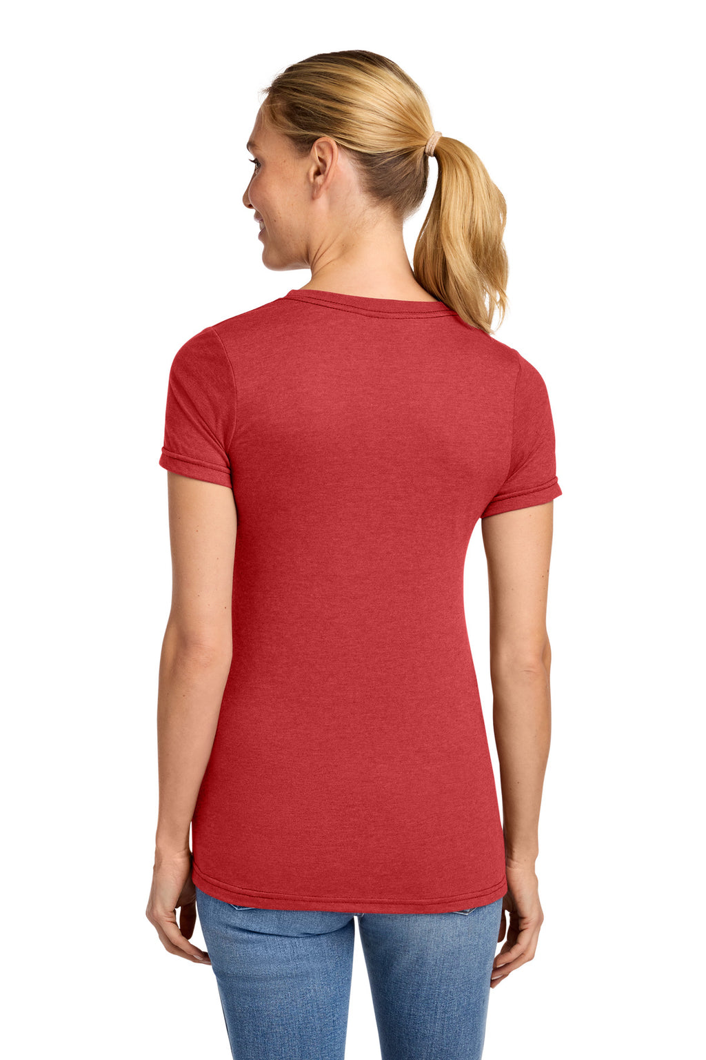 Gildan Softstyle Women's CVC T-Shirt 64001LCVC - Red Mist - back