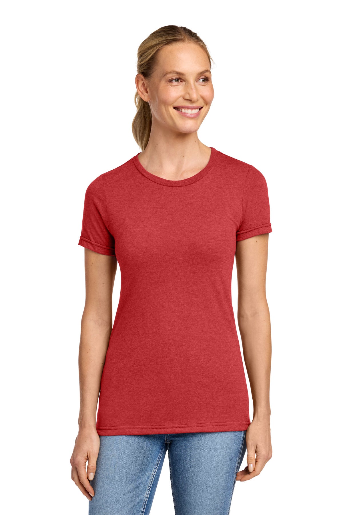 Gildan Softstyle Women's CVC T-Shirt 64001LCVC - Red Mist - front