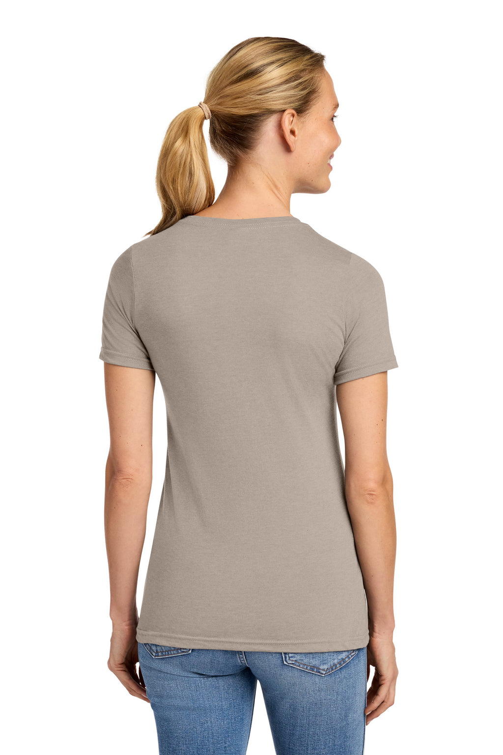 Gildan Softstyle Women's CVC T-Shirt 64001LCVC - Slate - back
