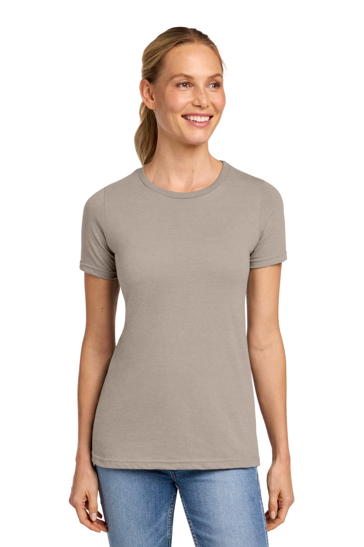 Gildan Softstyle Women's CVC T-Shirt 64001LCVC - Slate - front