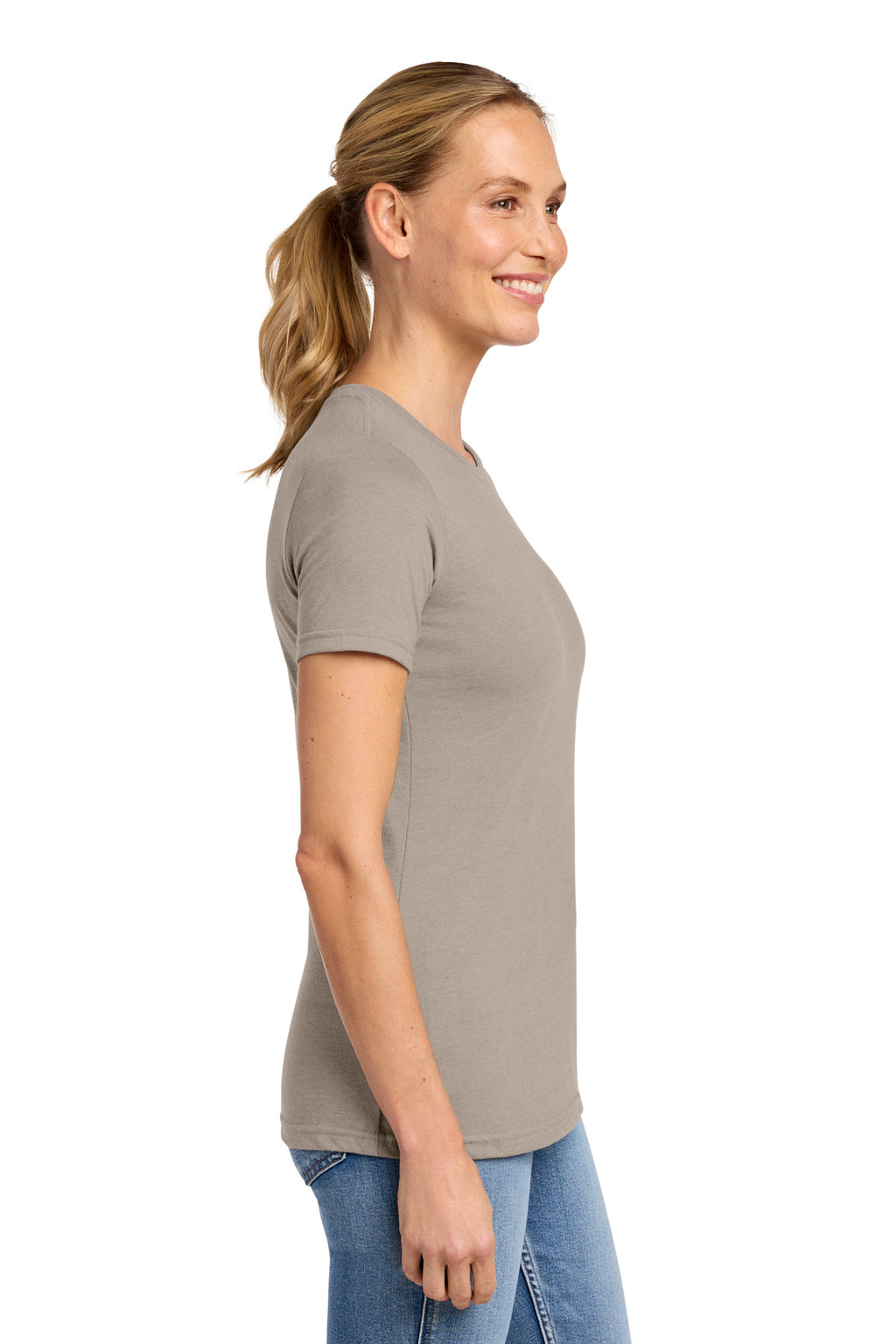 Gildan Softstyle Women's CVC T-Shirt 64001LCVC - Slate - side