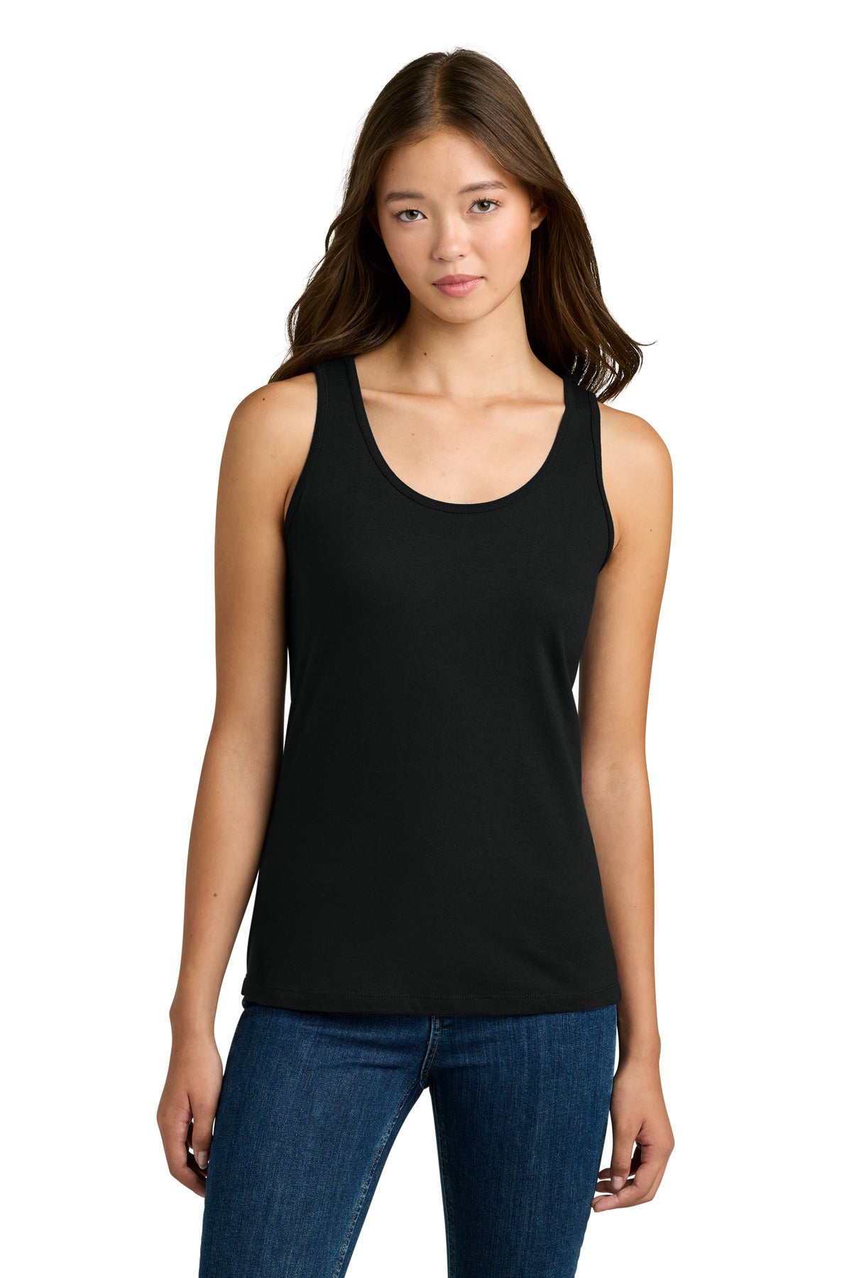 Gildan Softstyle Junior Fit Tank Top. 64200L - Black - front