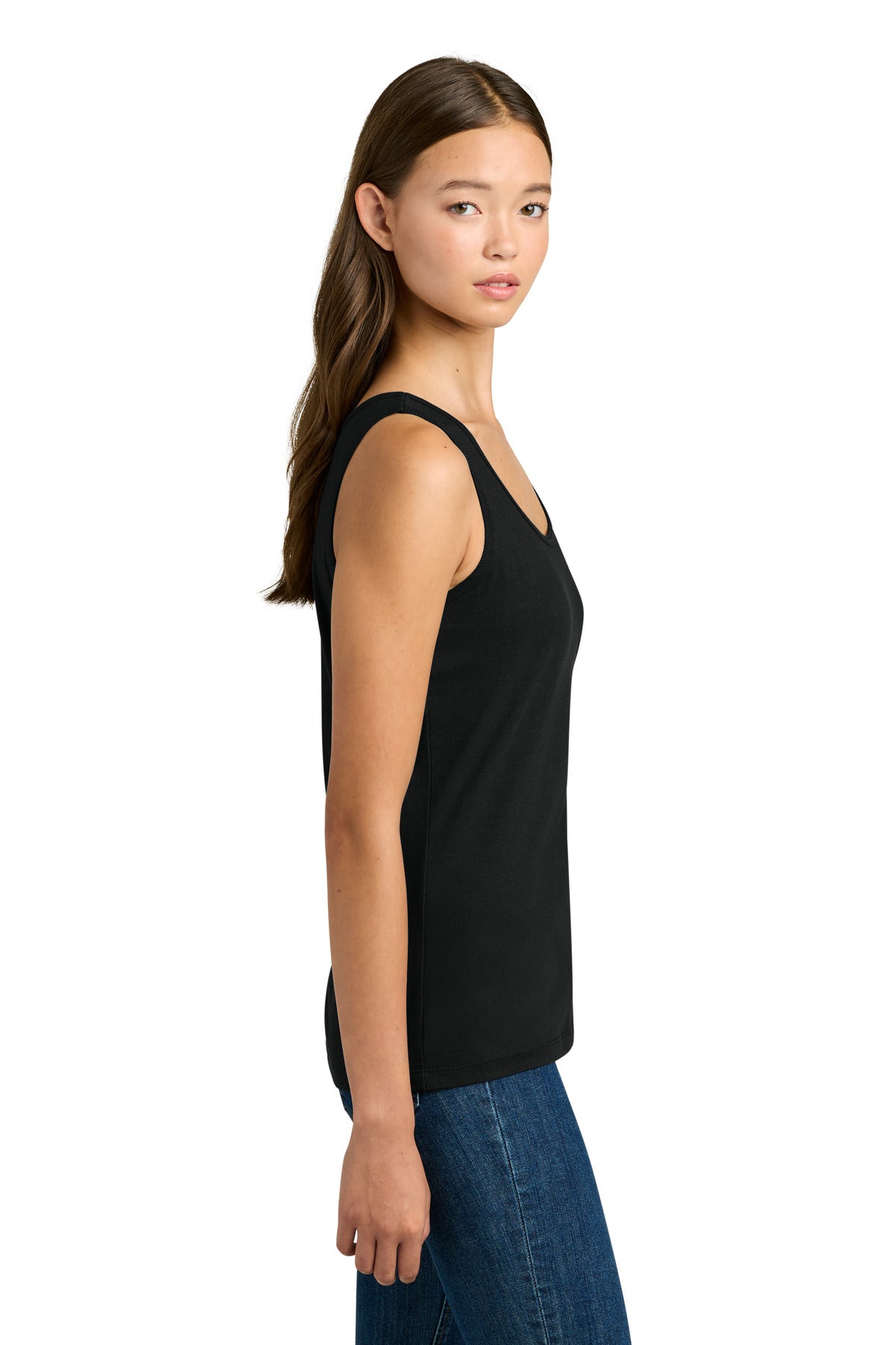 Gildan Softstyle Junior Fit Tank Top. 64200L - Black - side