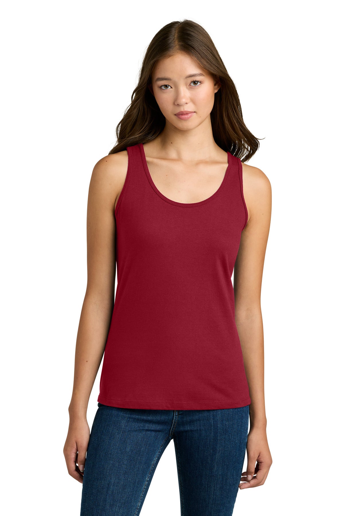 Gildan Softstyle Junior Fit Tank Top. 64200L - Cherry Red - front