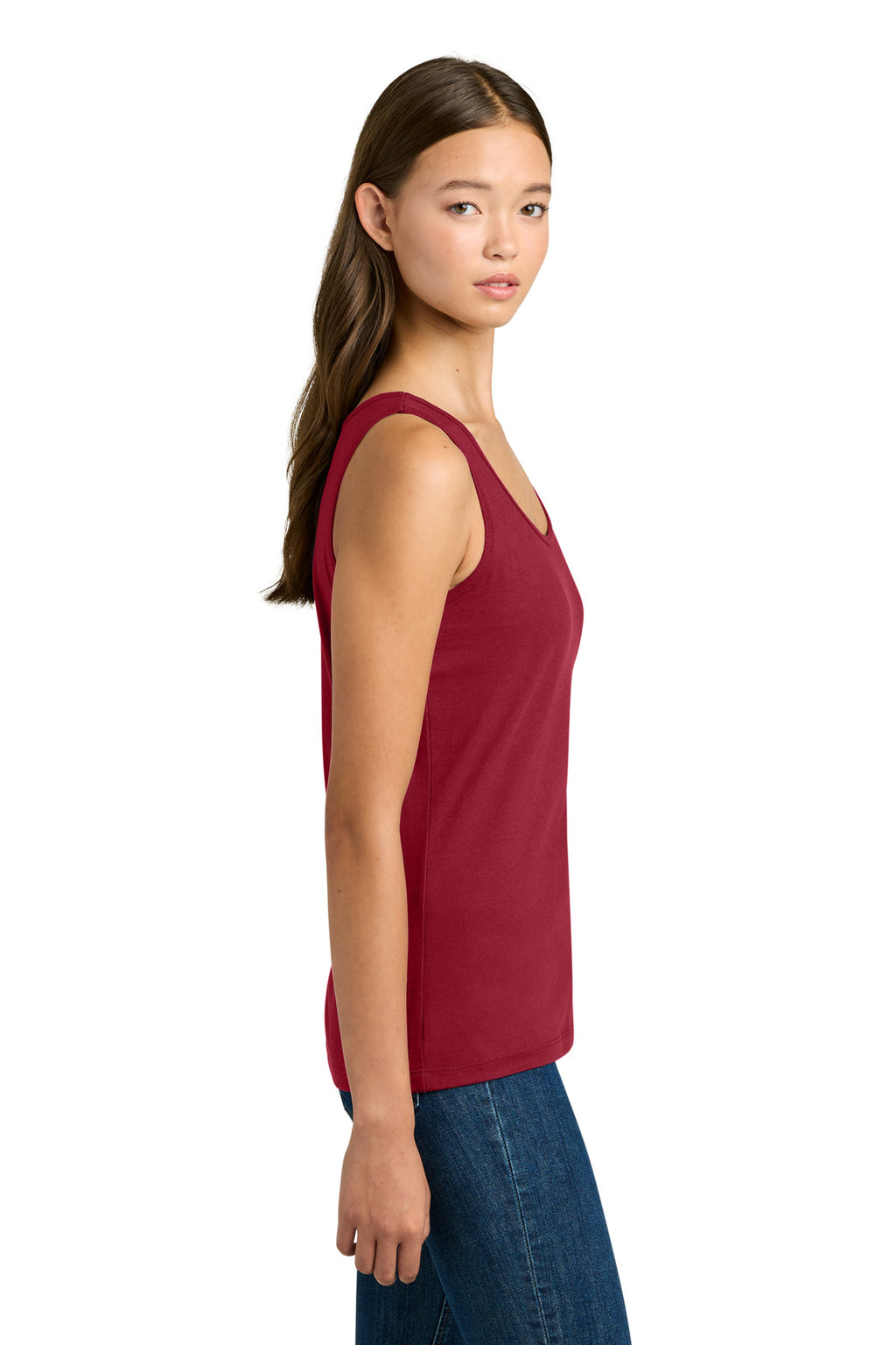 Gildan Softstyle Junior Fit Tank Top. 64200L - Cherry Red - side