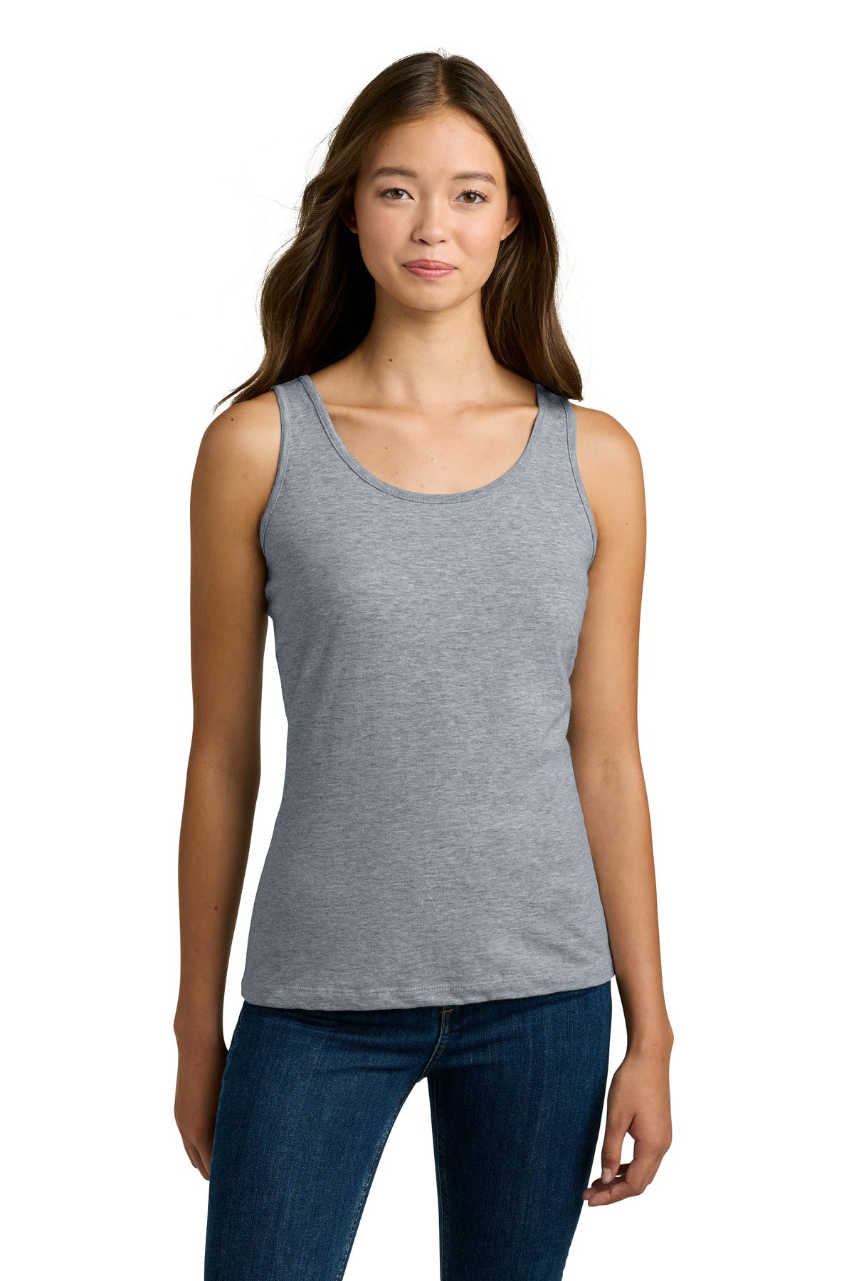 Gildan Softstyle Junior Fit Tank Top. 64200L - Sport Grey - front