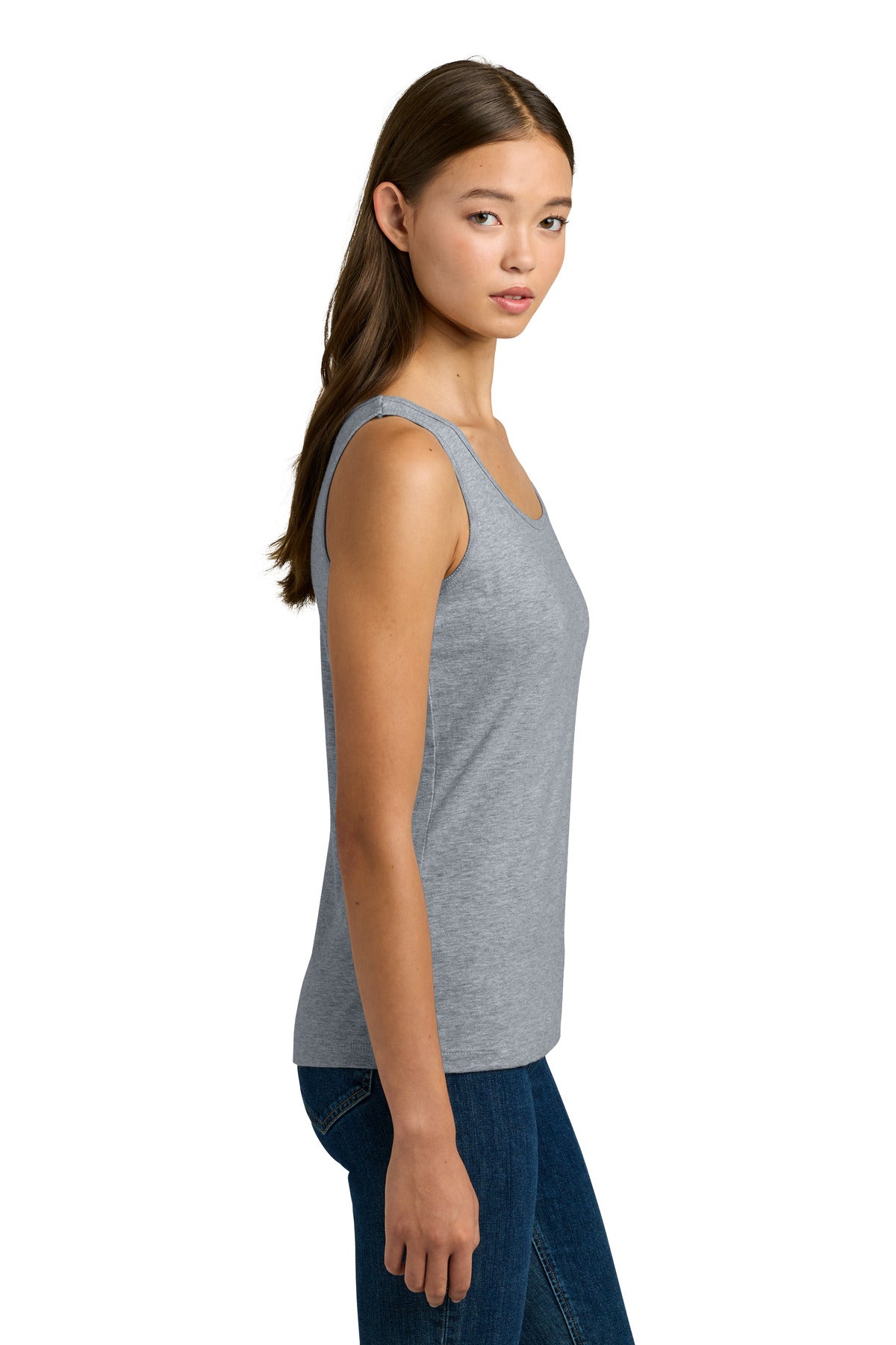 Gildan Softstyle Junior Fit Tank Top. 64200L - Sport Grey - side