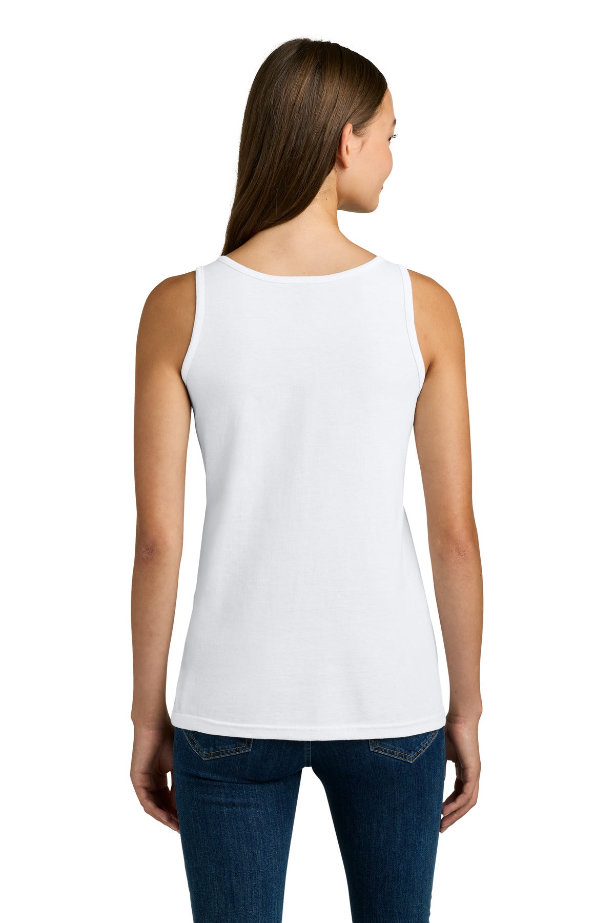 Gildan Softstyle Junior Fit Tank Top. 64200L - White - back