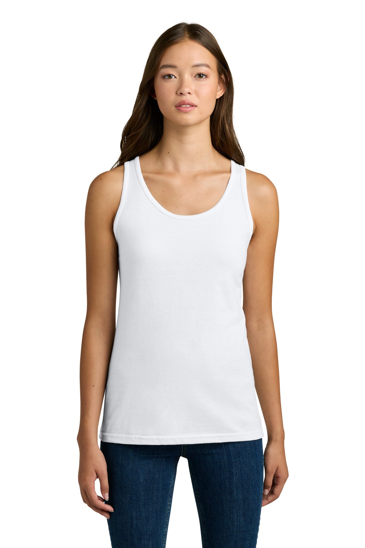 Gildan Softstyle Junior Fit Tank Top. 64200L - White - front