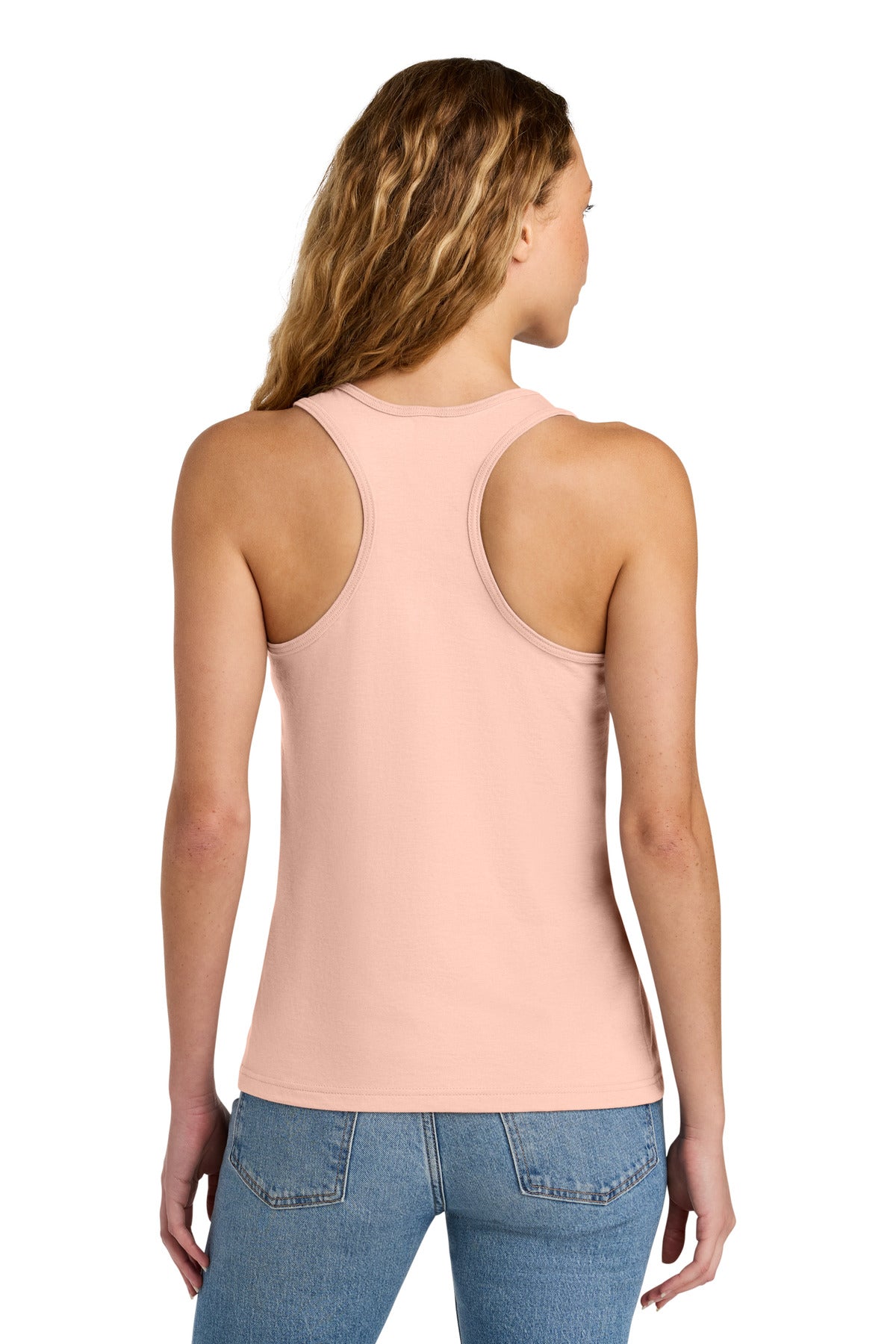 Gildan Softstyle Women's CVC Racerback Tank 64220LCVC - Dusty Rose - back