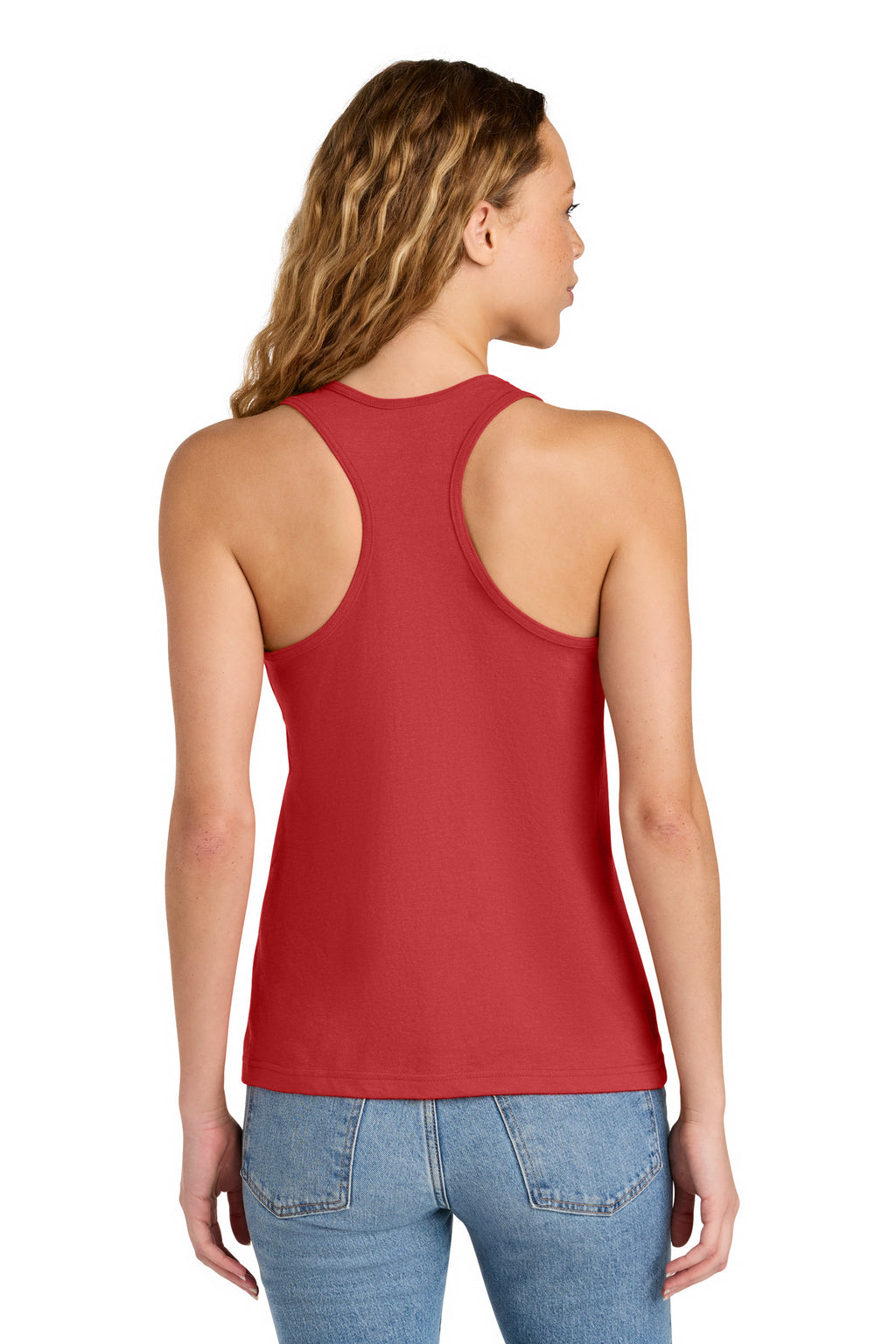 Gildan Softstyle Women's CVC Racerback Tank 64220LCVC - Red Mist - back