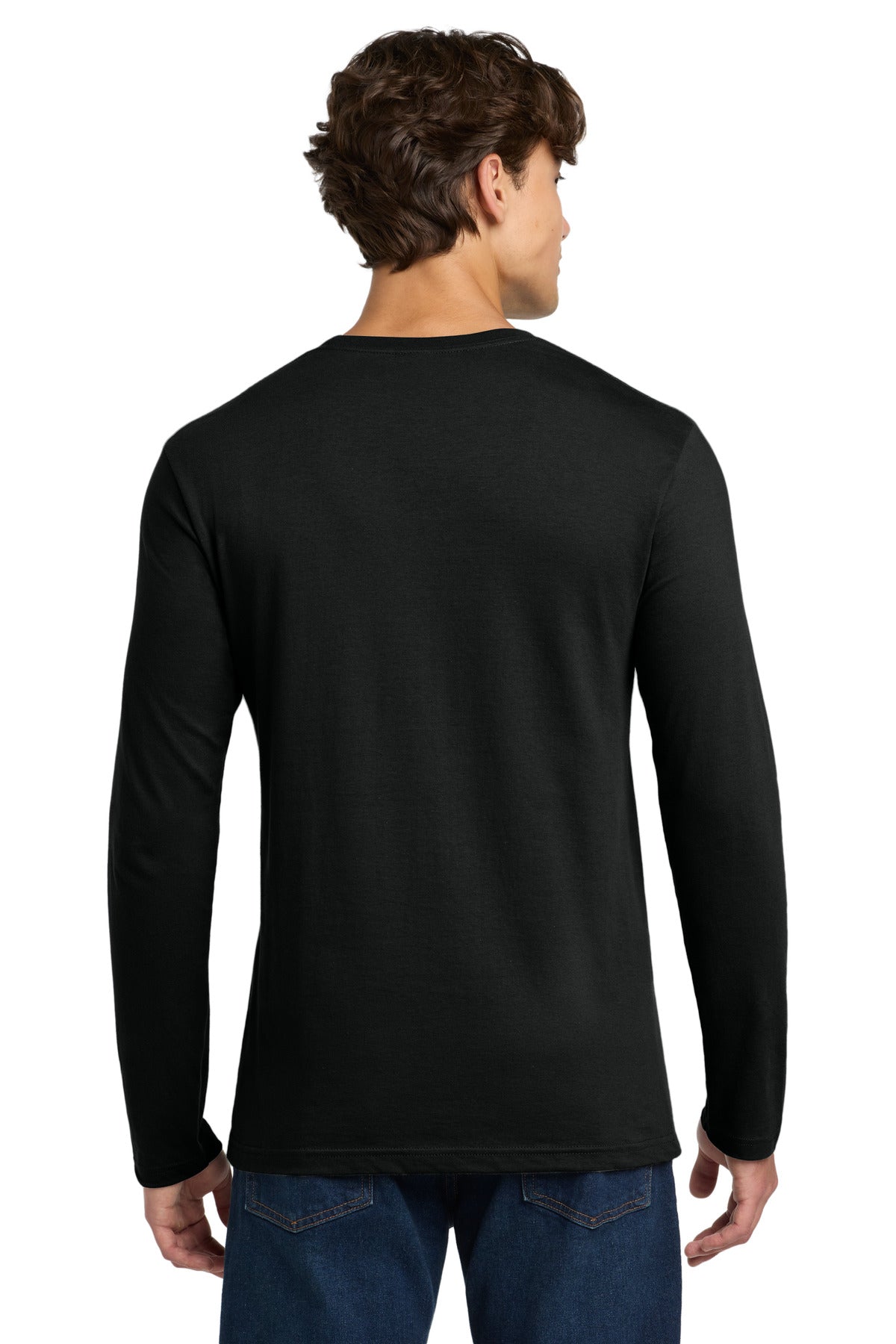 Gildan Softstyle Long Sleeve T-Shirt. 64400 - Black - back