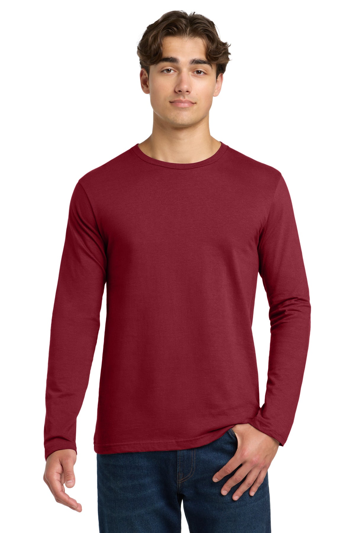 Gildan Softstyle Long Sleeve T-Shirt. 64400 - Cardinal Red - front